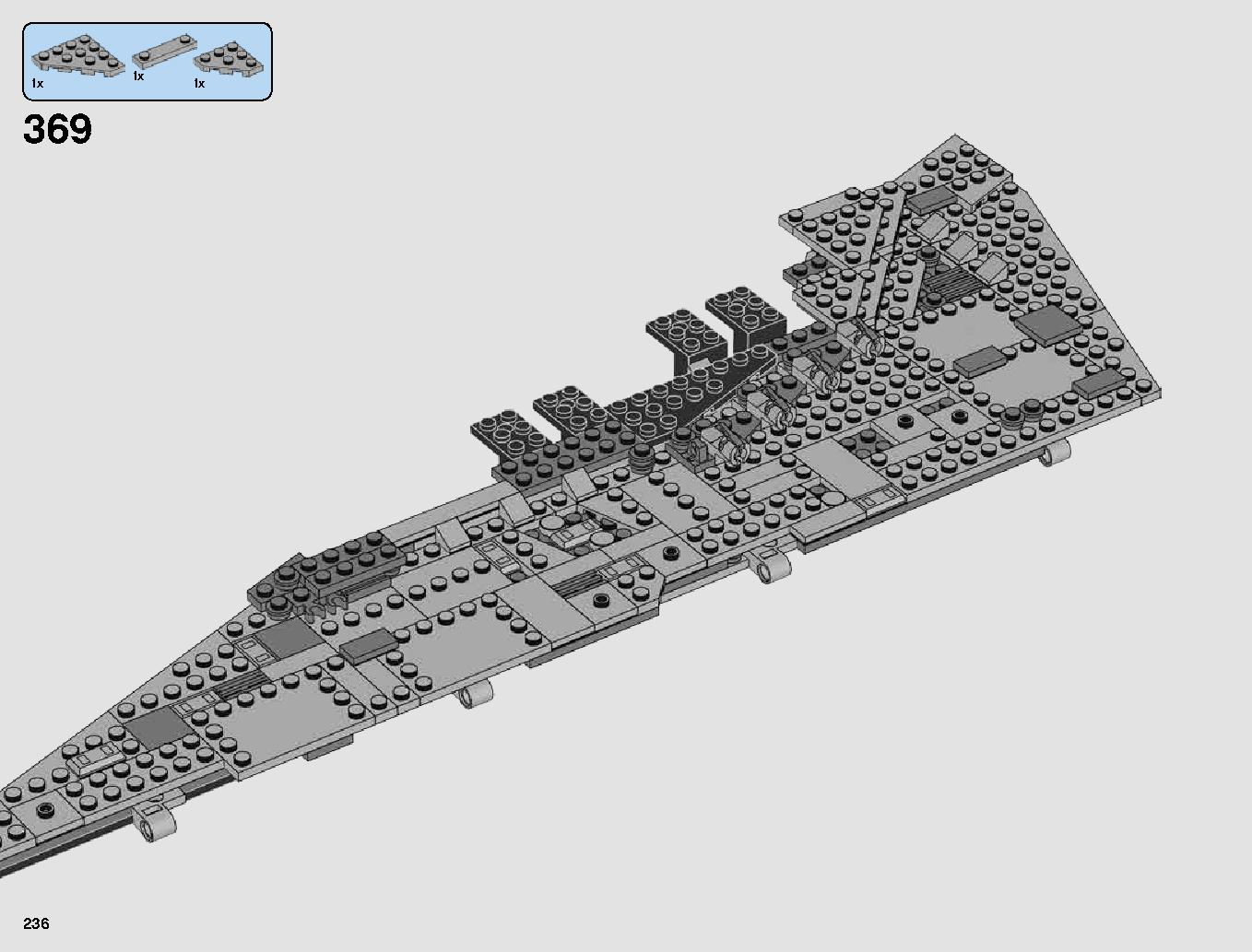 First Order Star Destroyer 75190 LEGO information LEGO instructions 236 page