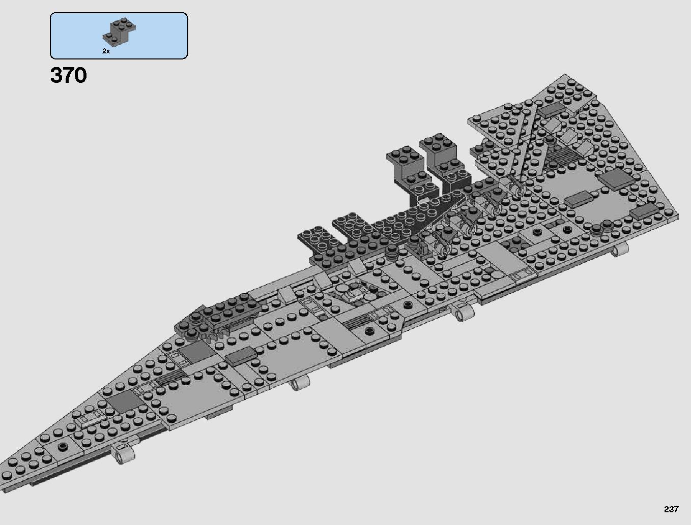 First Order Star Destroyer 75190 LEGO information LEGO instructions 237 page