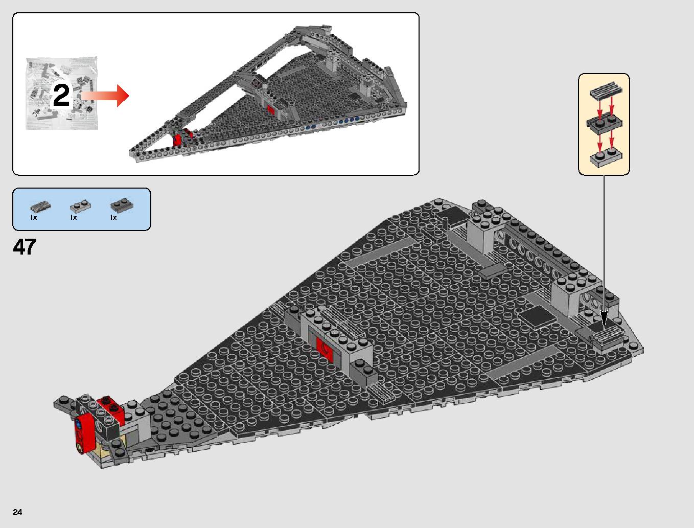 First Order Star Destroyer 75190 LEGO information LEGO instructions 24 page