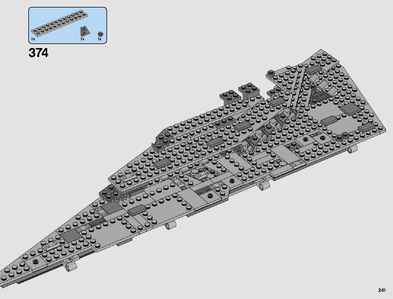 First Order Star Destroyer 75190 LEGO information LEGO instructions 241 page