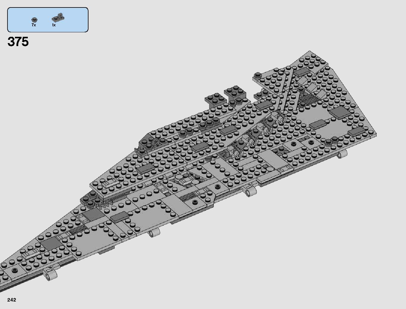 First Order Star Destroyer 75190 LEGO information LEGO instructions 242 page
