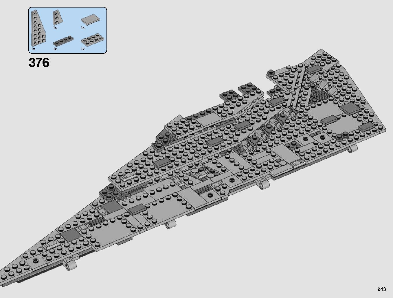 First Order Star Destroyer 75190 LEGO information LEGO instructions 243 page