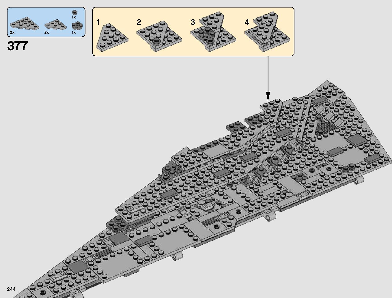 First Order Star Destroyer 75190 LEGO information LEGO instructions 244 page