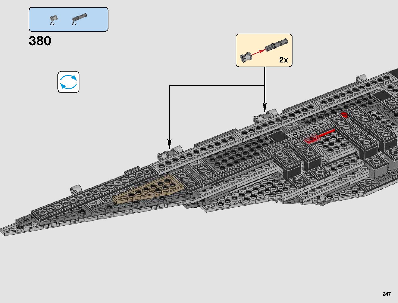 First Order Star Destroyer 75190 LEGO information LEGO instructions 247 page