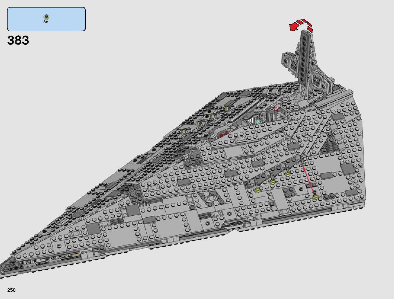 First Order Star Destroyer 75190 LEGO information LEGO instructions 250 page
