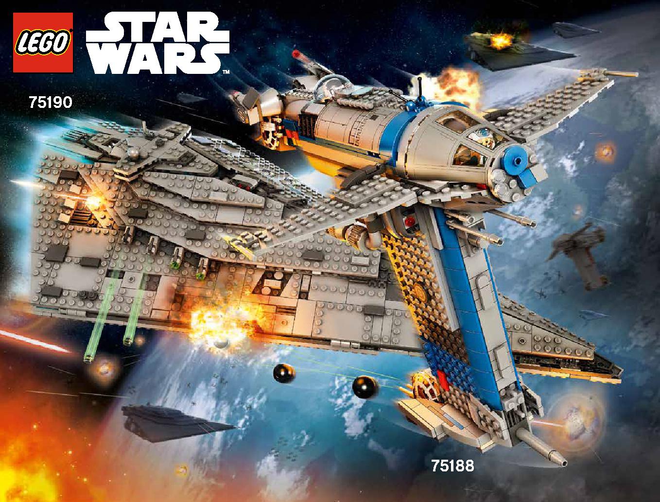 First Order Star Destroyer 75190 LEGO information LEGO instructions 256 page