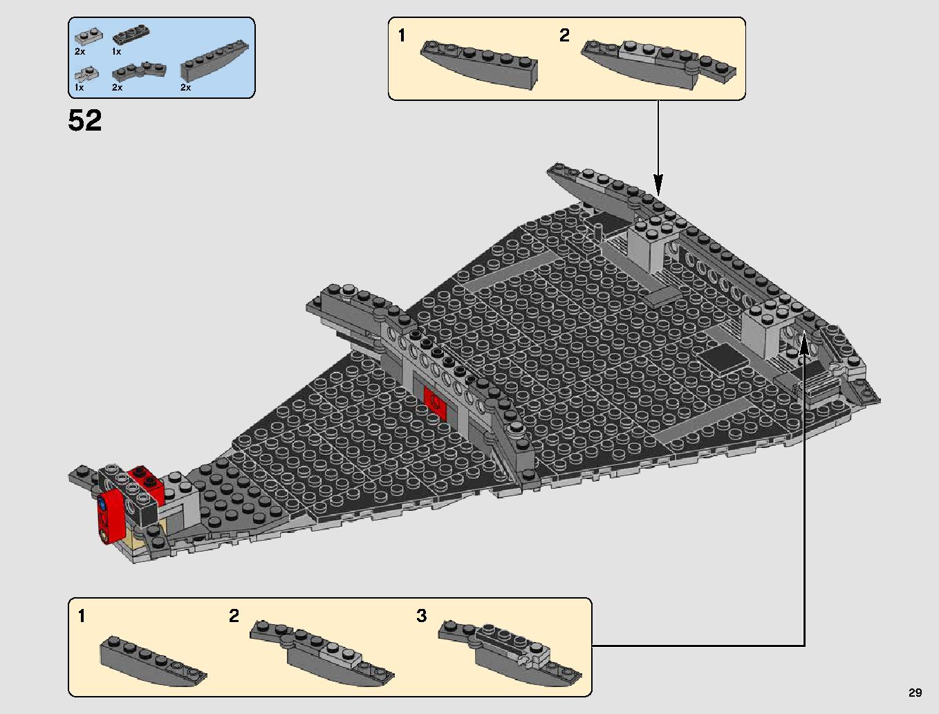 First Order Star Destroyer 75190 LEGO information LEGO instructions 29 page