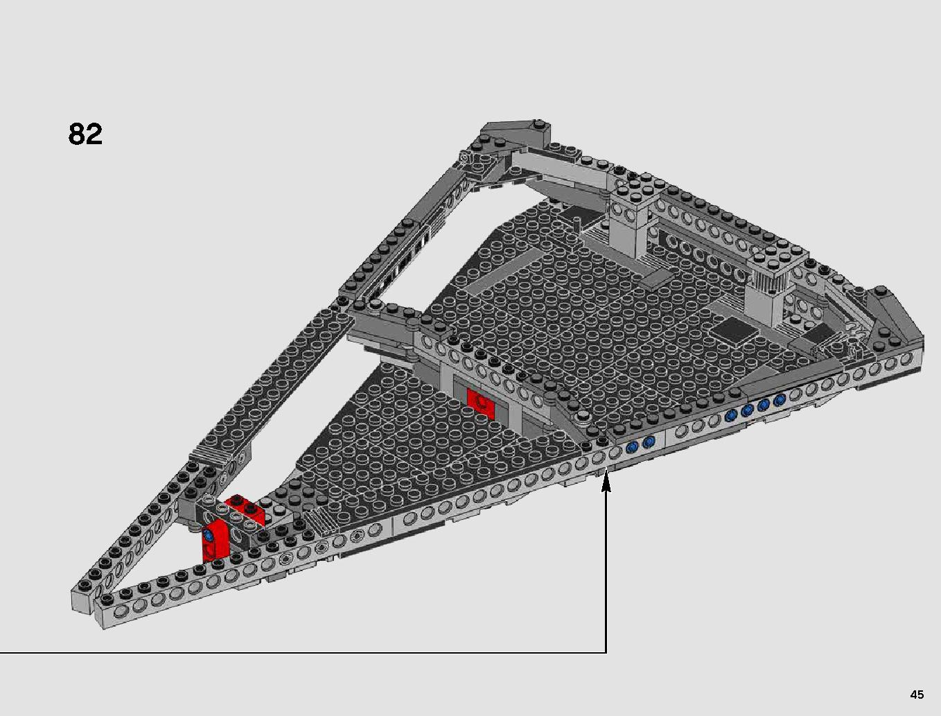 First Order Star Destroyer 75190 LEGO information LEGO instructions 45 page