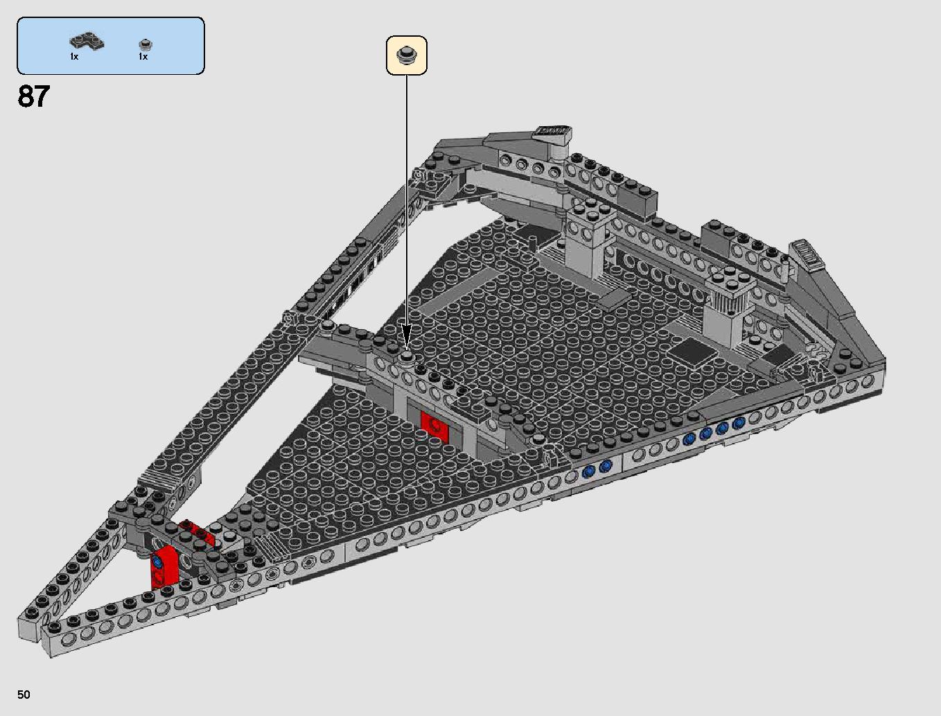 First Order Star Destroyer 75190 LEGO information LEGO instructions 50 page