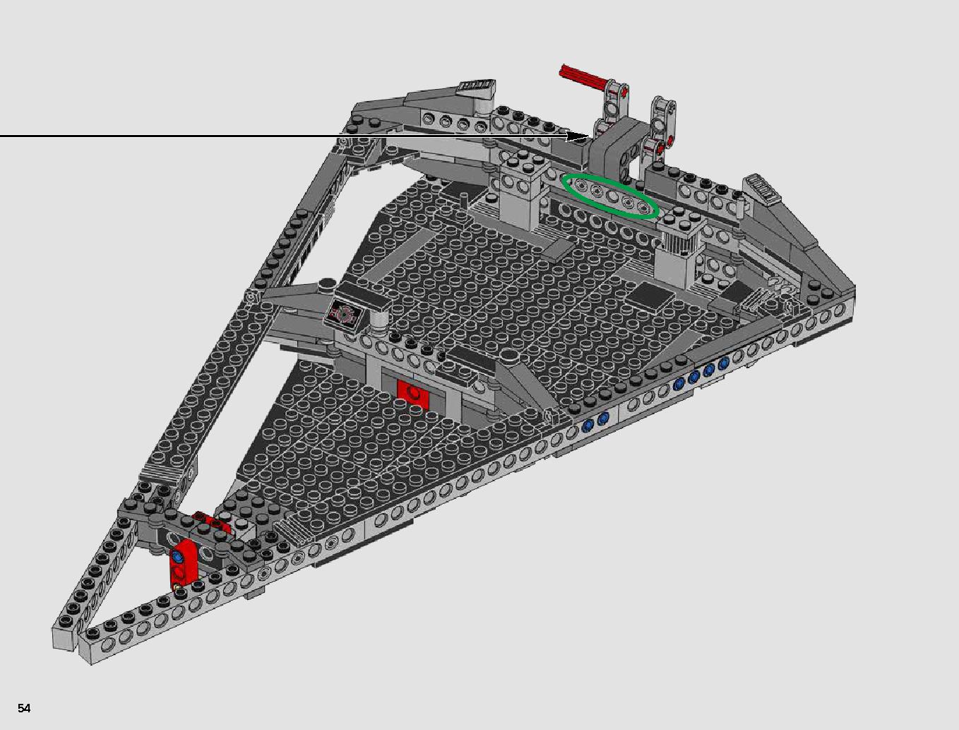 First Order Star Destroyer 75190 LEGO information LEGO instructions 54 page