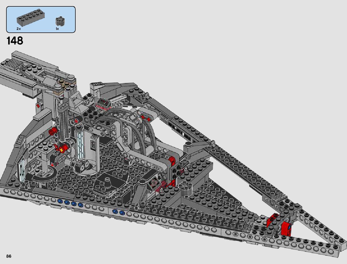 First Order Star Destroyer 75190 LEGO information LEGO instructions 86 page
