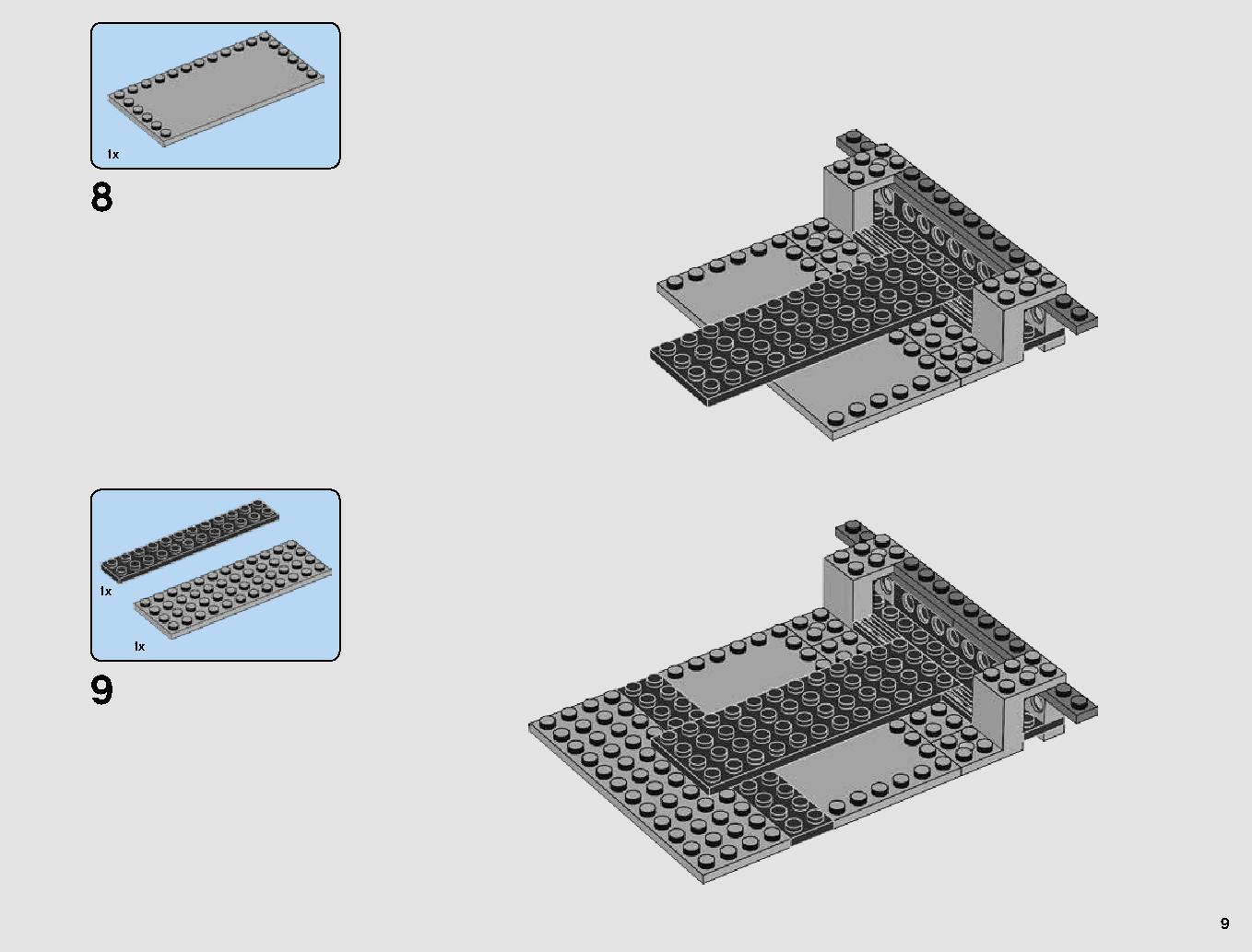 First Order Star Destroyer 75190 LEGO information LEGO instructions 9 page