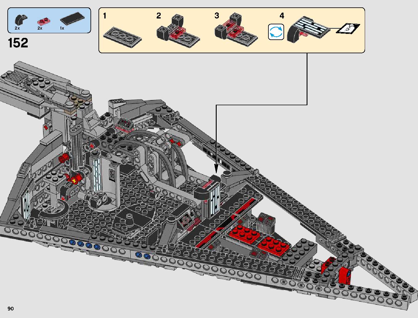 First Order Star Destroyer 75190 LEGO information LEGO instructions 90 page