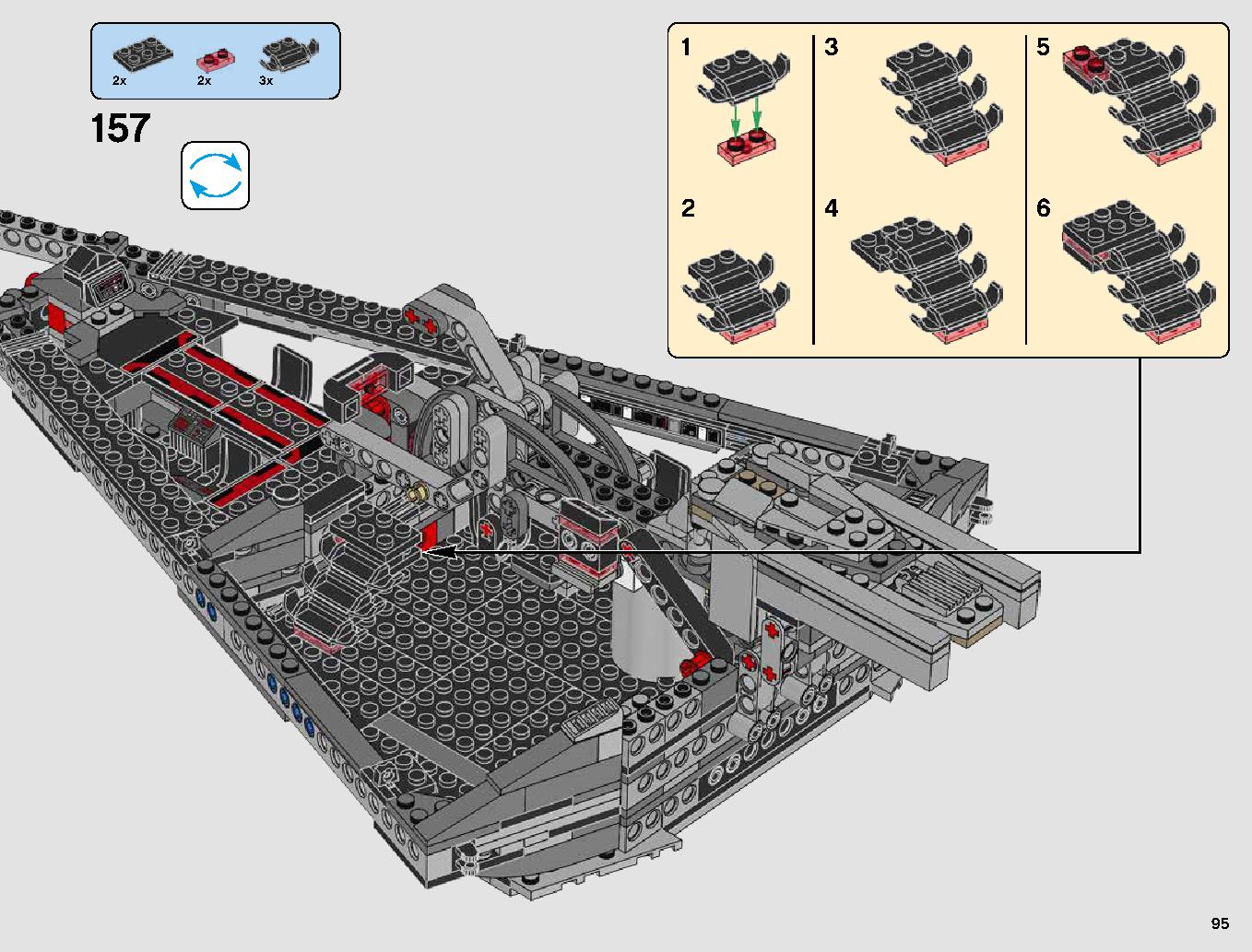 First Order Star Destroyer 75190 LEGO information LEGO instructions 95 page