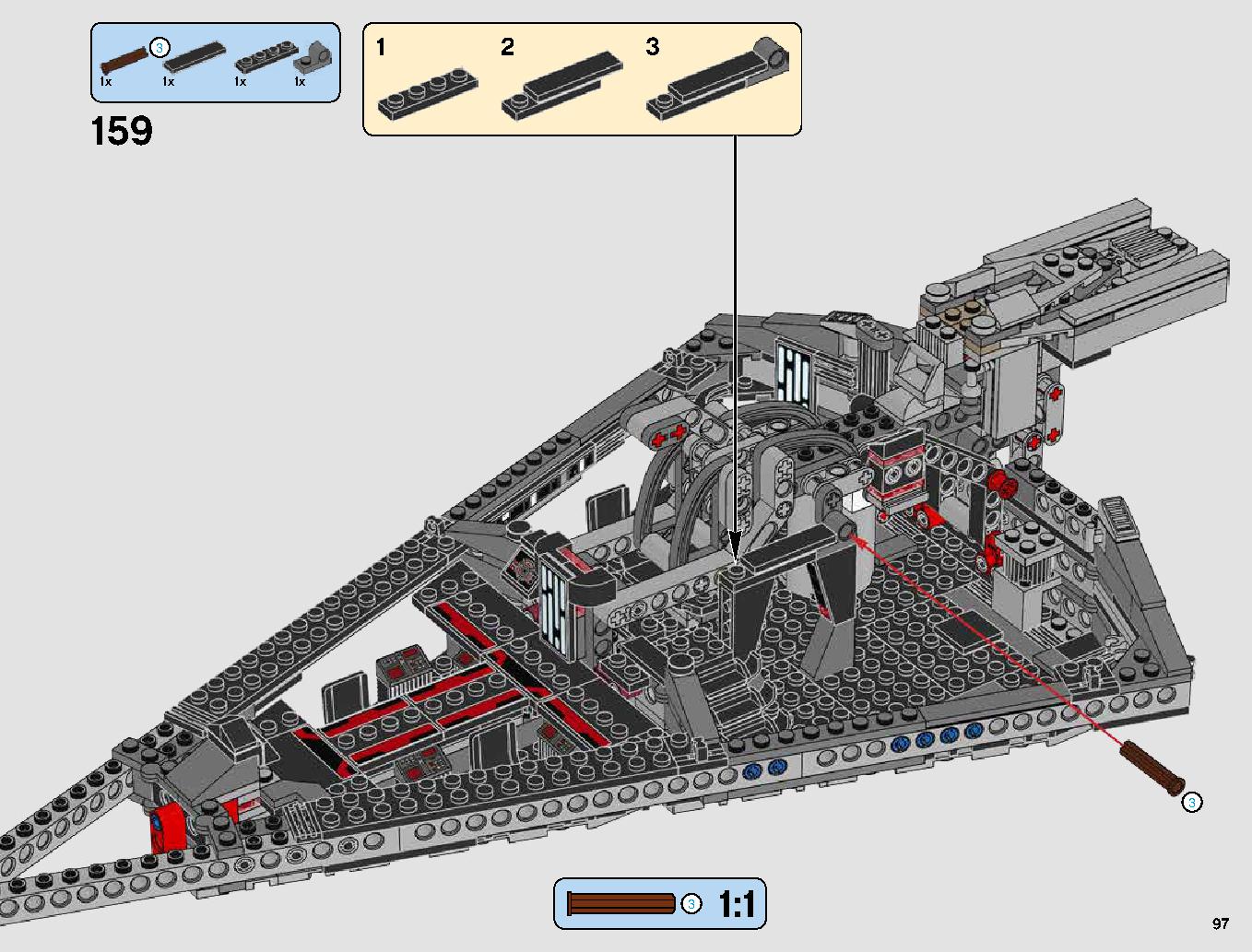 First Order Star Destroyer 75190 LEGO information LEGO instructions 97 page