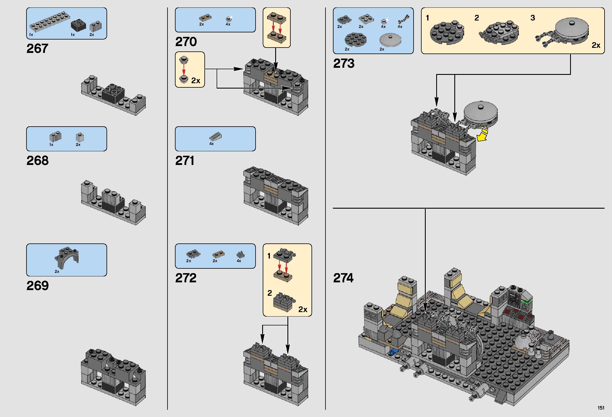 UCS Millennium Falcon 75192 LEGO information LEGO instructions 151 page