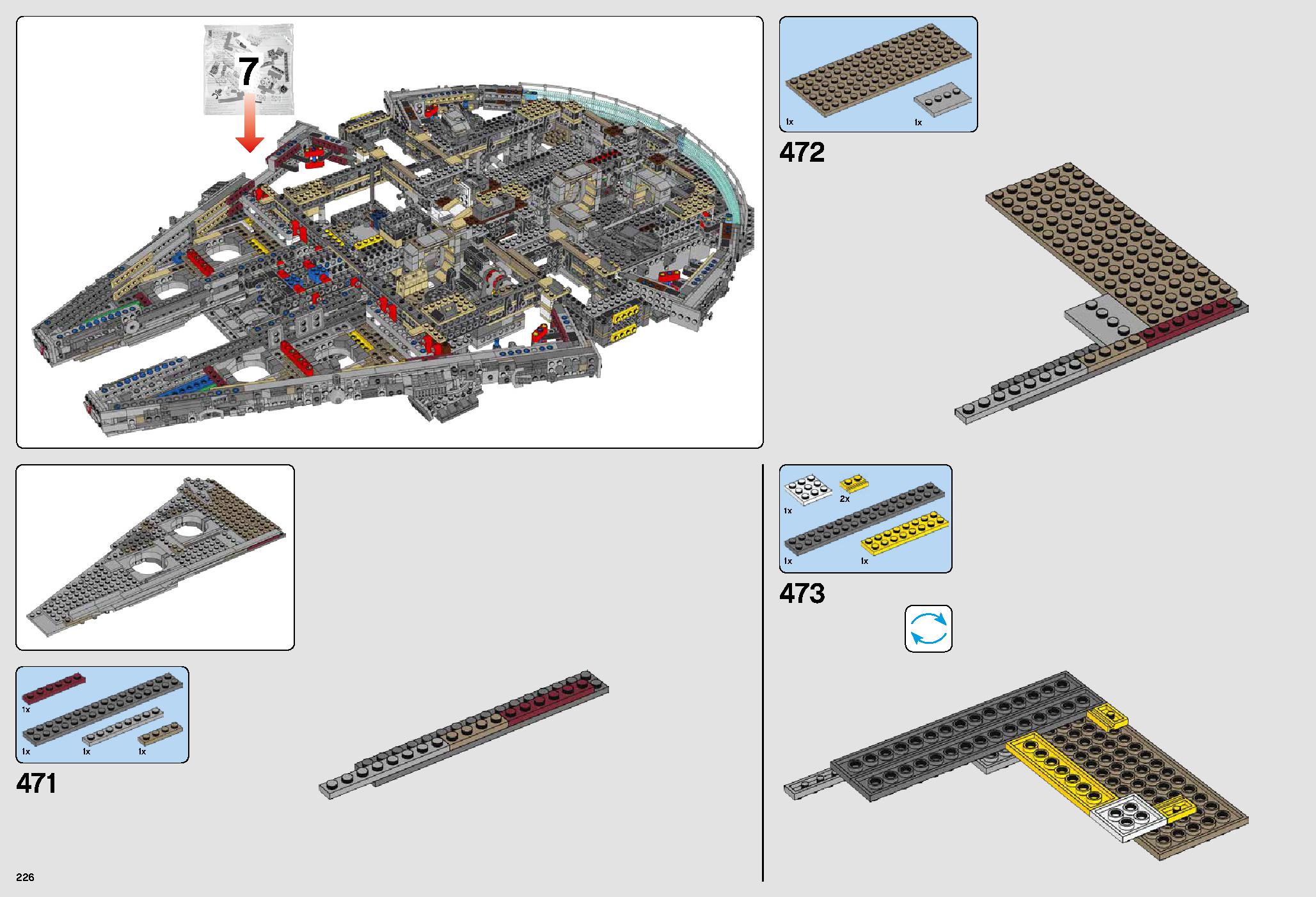 UCS Millennium Falcon 75192 LEGO information LEGO instructions 226 page