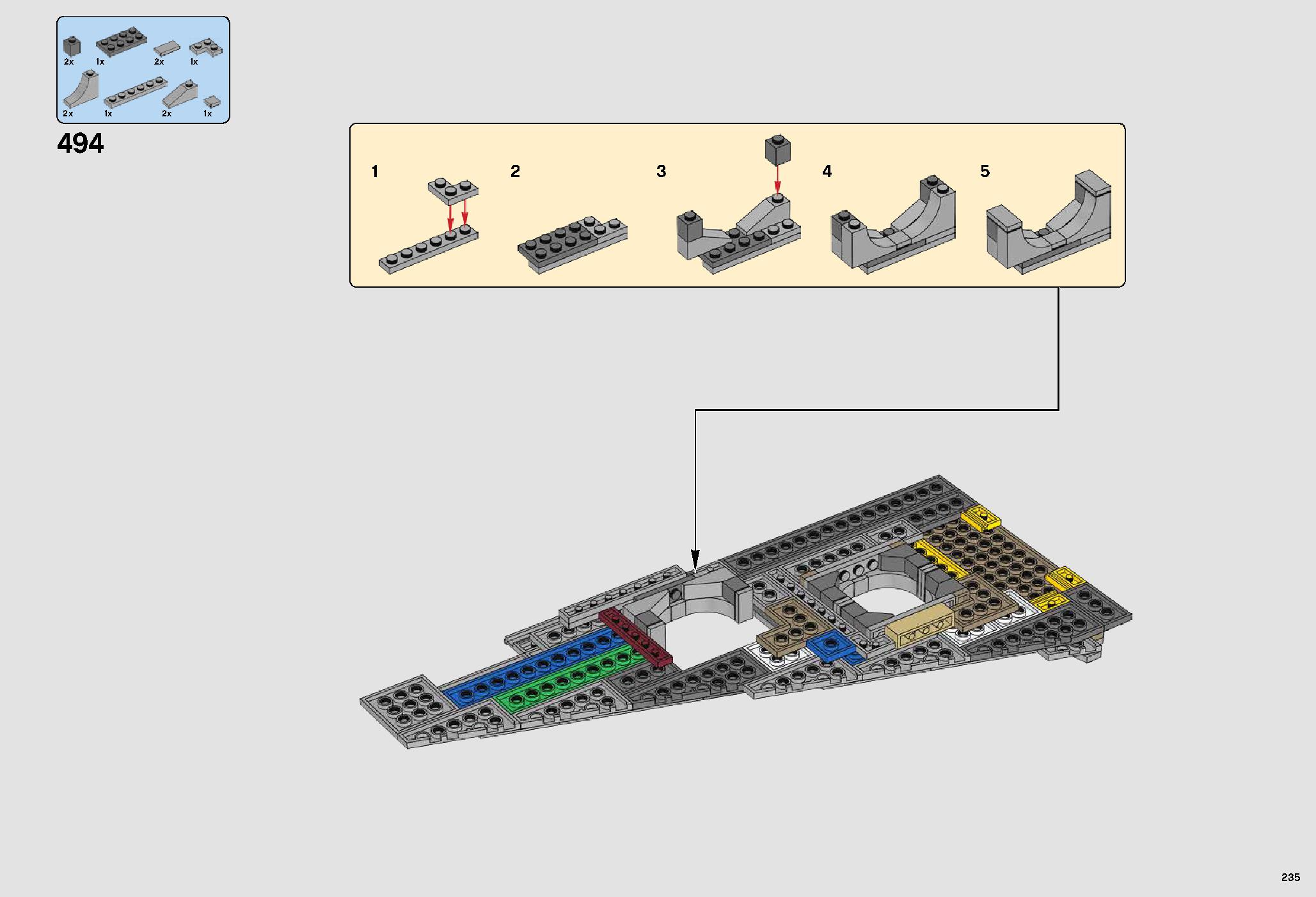 UCS Millennium Falcon 75192 LEGO information LEGO instructions 235 page