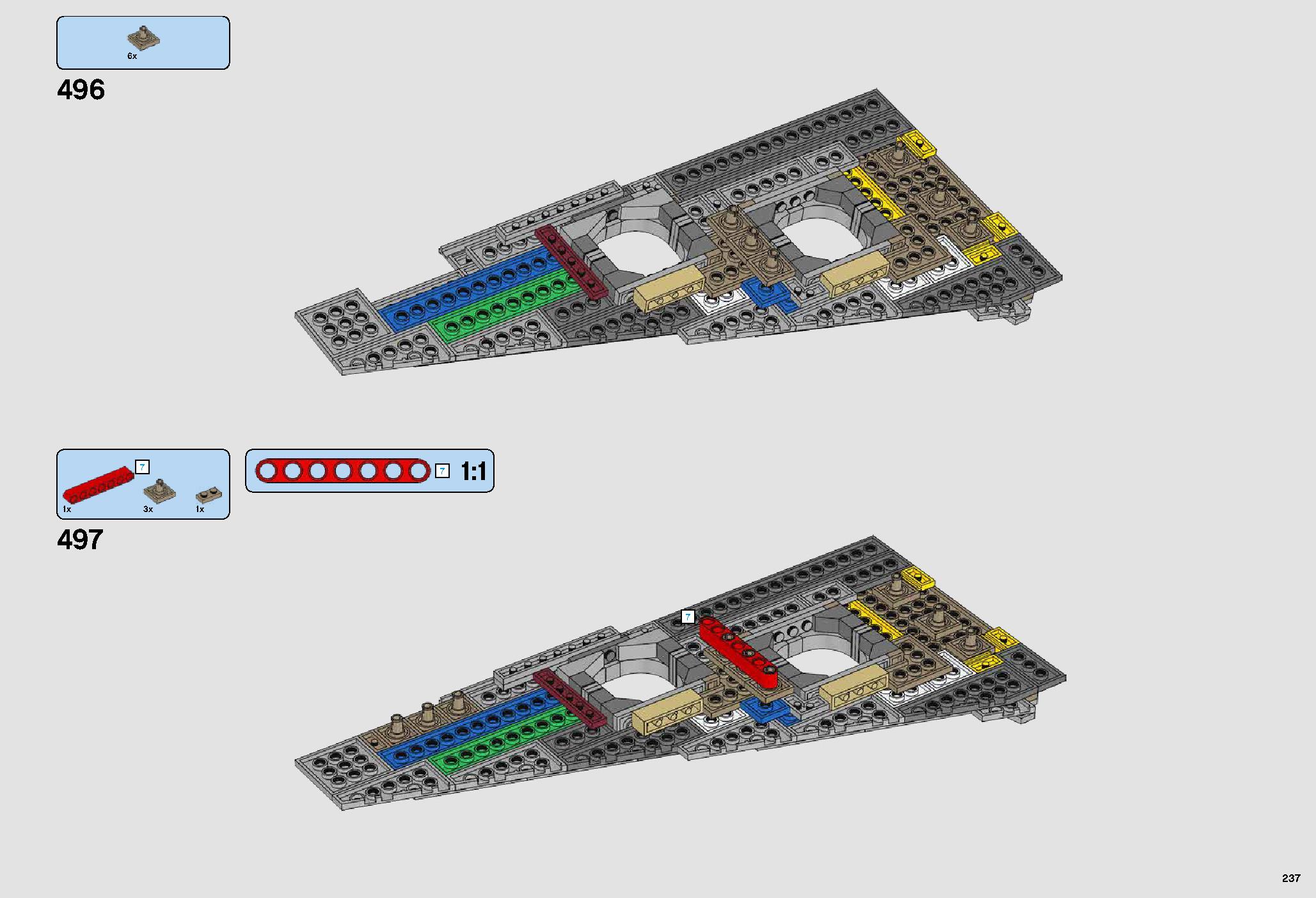 UCS Millennium Falcon 75192 LEGO information LEGO instructions 237 page
