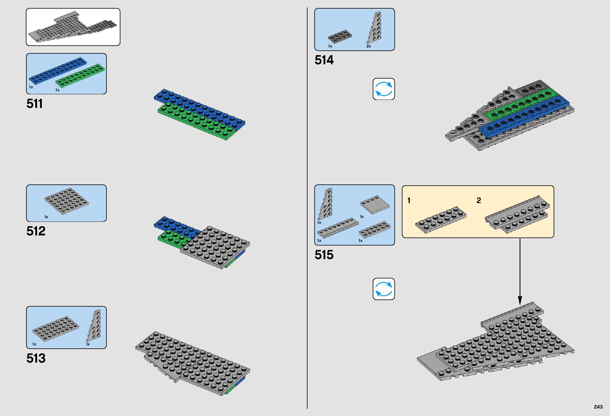 ミレニアム・ファルコン™ 75192 レゴの商品情報 レゴの説明書・組立方法 243 page