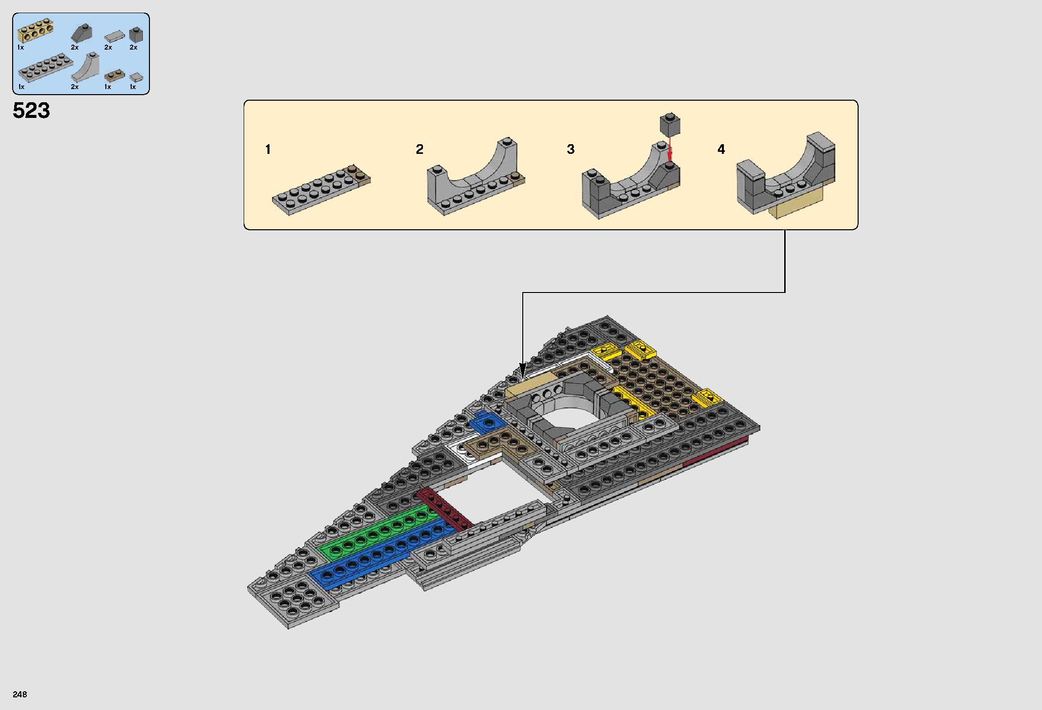 ミレニアム・ファルコン™ 75192 レゴの商品情報 レゴの説明書・組立方法 248 page