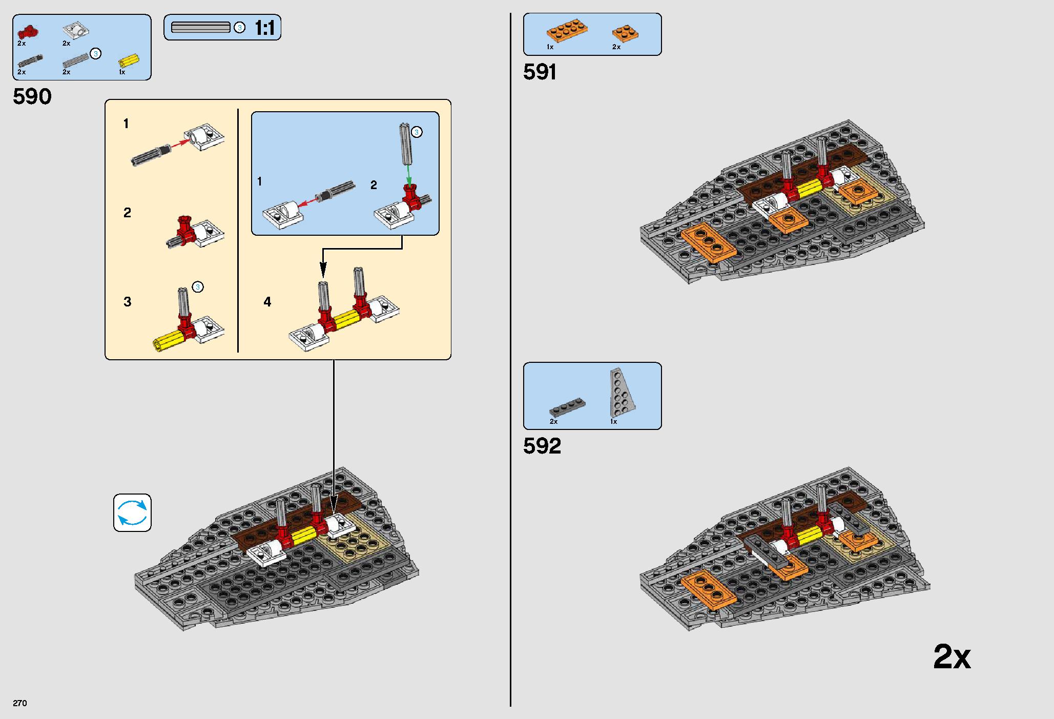 UCS Millennium Falcon 75192 LEGO information LEGO instructions 270 page