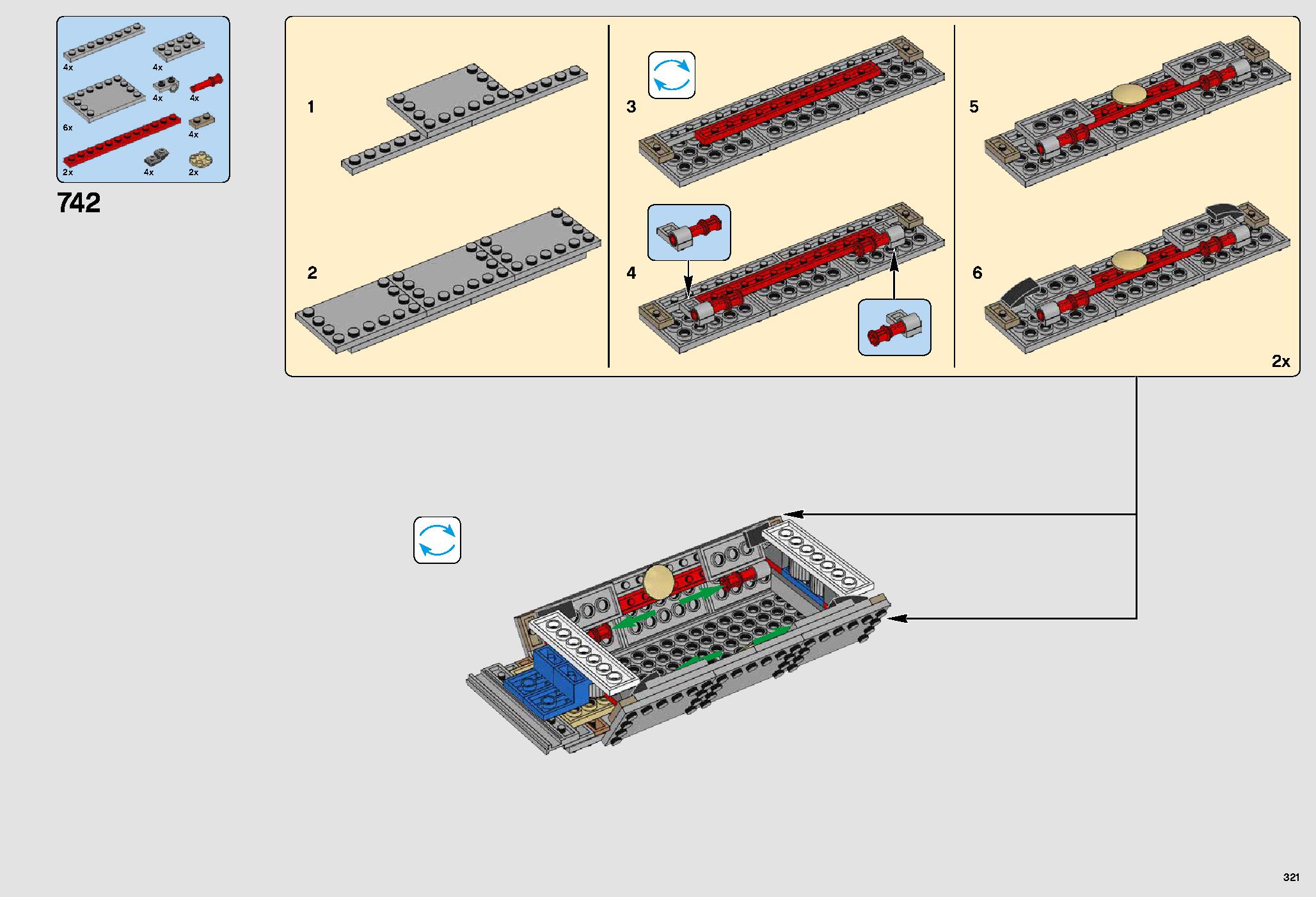 UCS Millennium Falcon 75192 LEGO information LEGO instructions 321 page