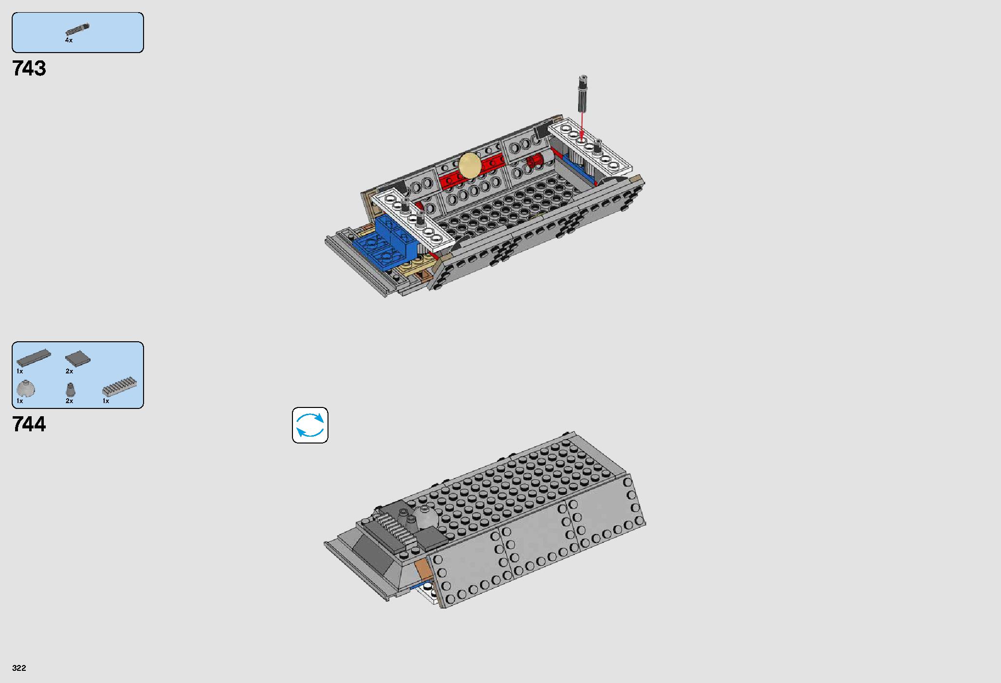 ミレニアム・ファルコン™ 75192 レゴの商品情報 レゴの説明書・組立方法 322 page