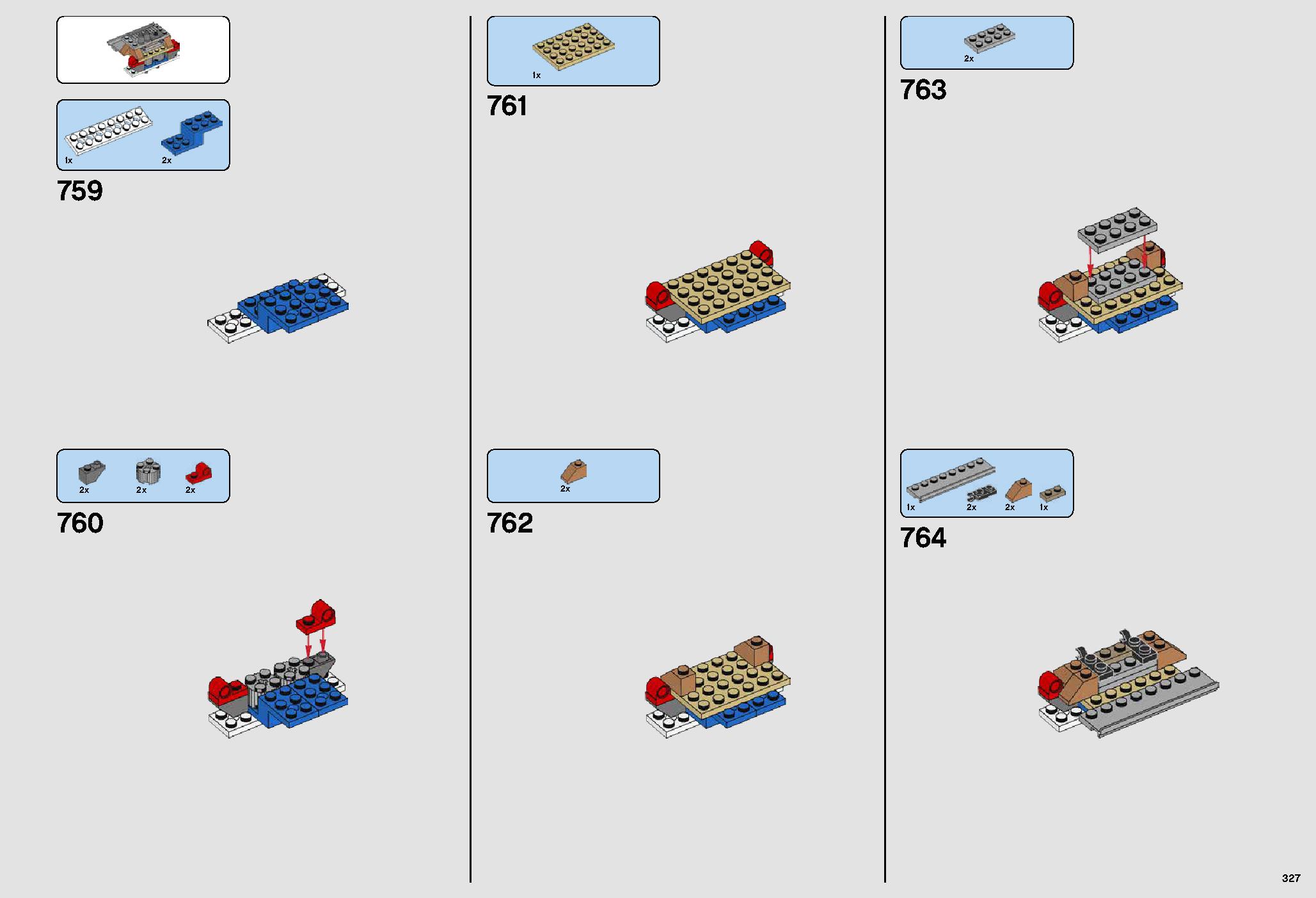 ミレニアム・ファルコン™ 75192 レゴの商品情報 レゴの説明書・組立方法 327 page