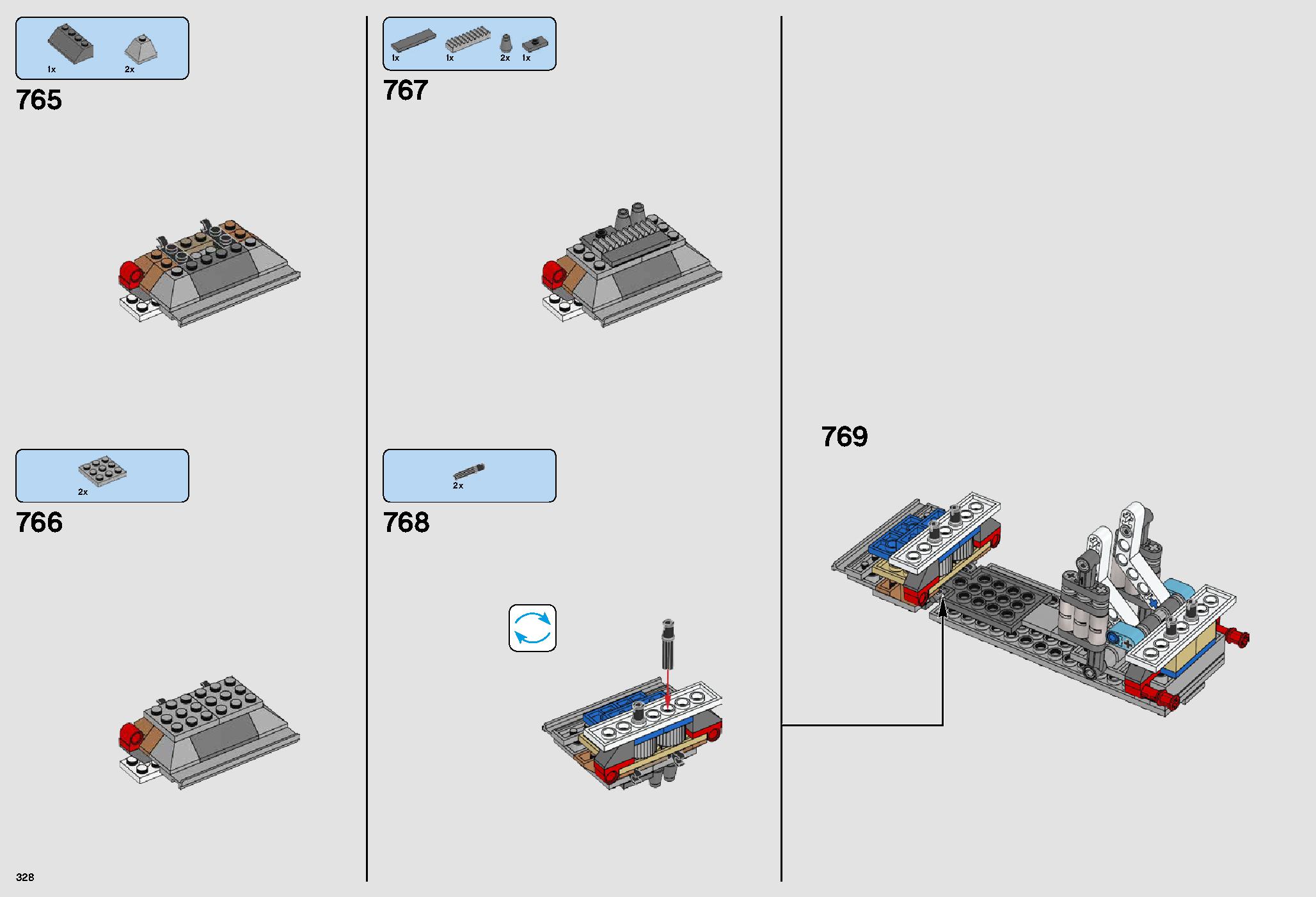 ミレニアム・ファルコン™ 75192 レゴの商品情報 レゴの説明書・組立方法 328 page