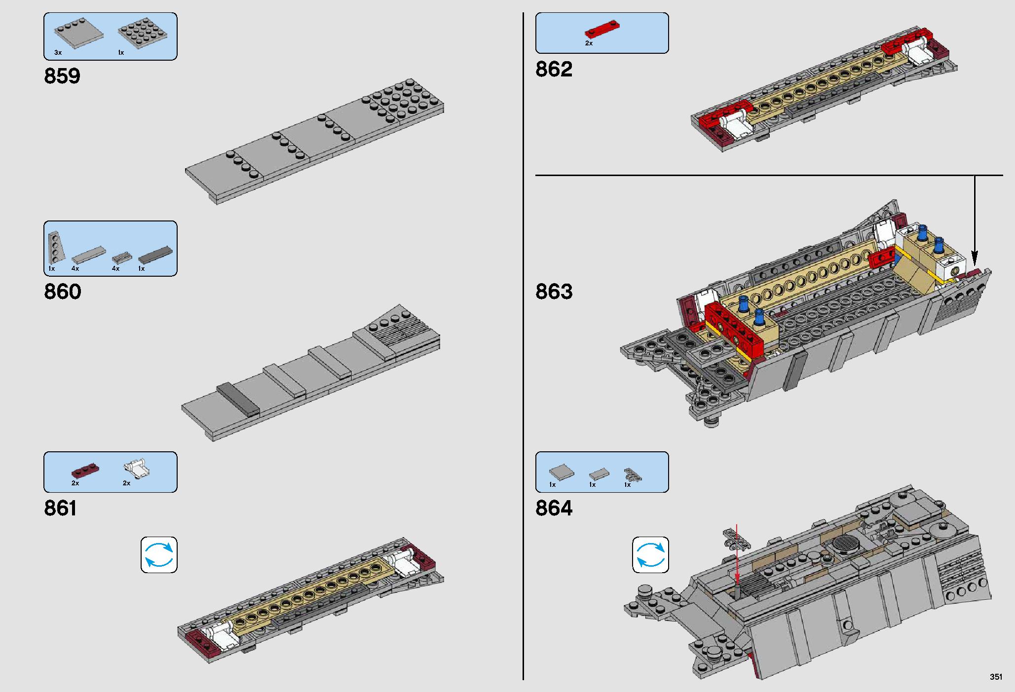 UCS Millennium Falcon 75192 LEGO information LEGO instructions 351 page