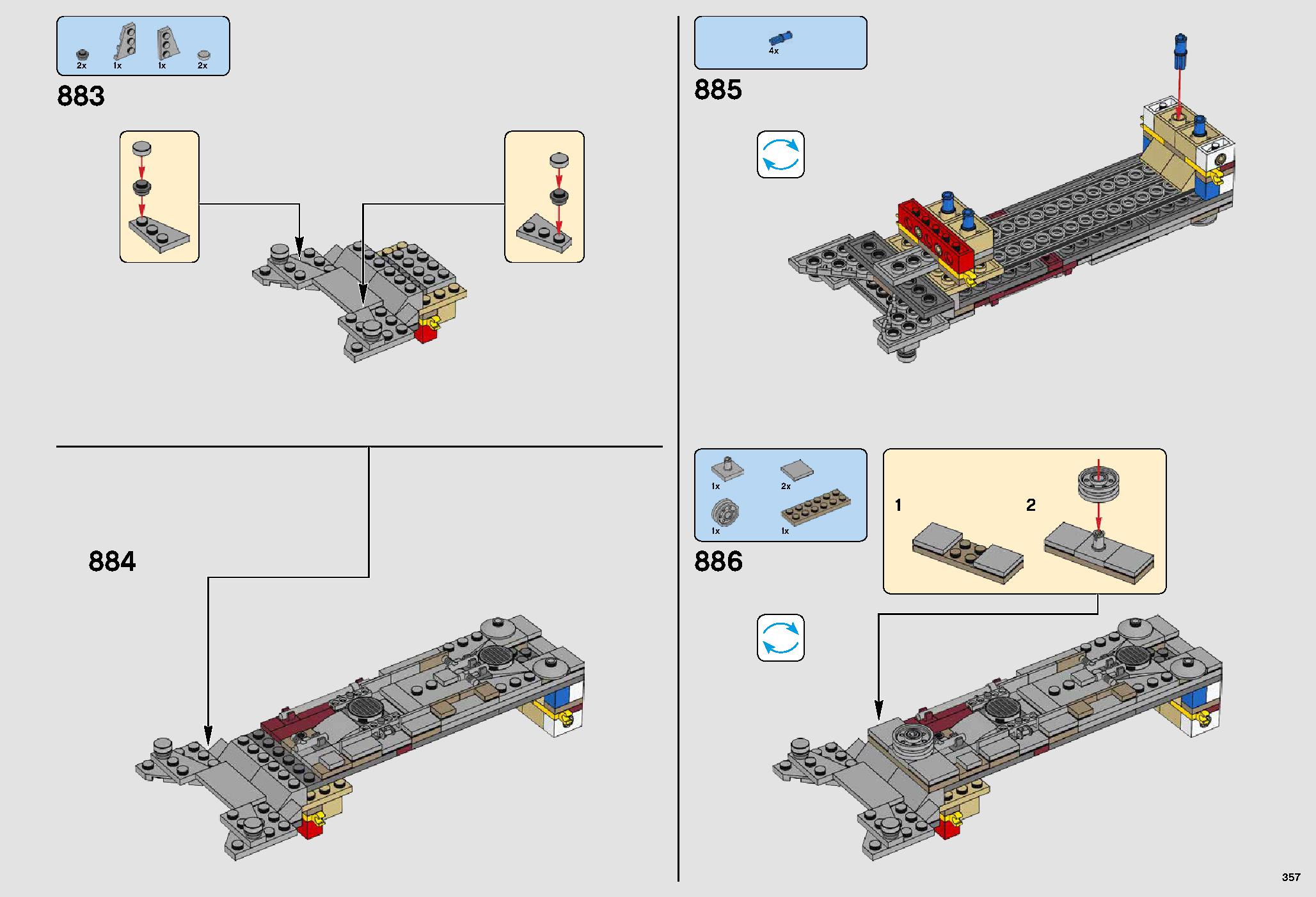 UCS Millennium Falcon 75192 LEGO information LEGO instructions 357 page