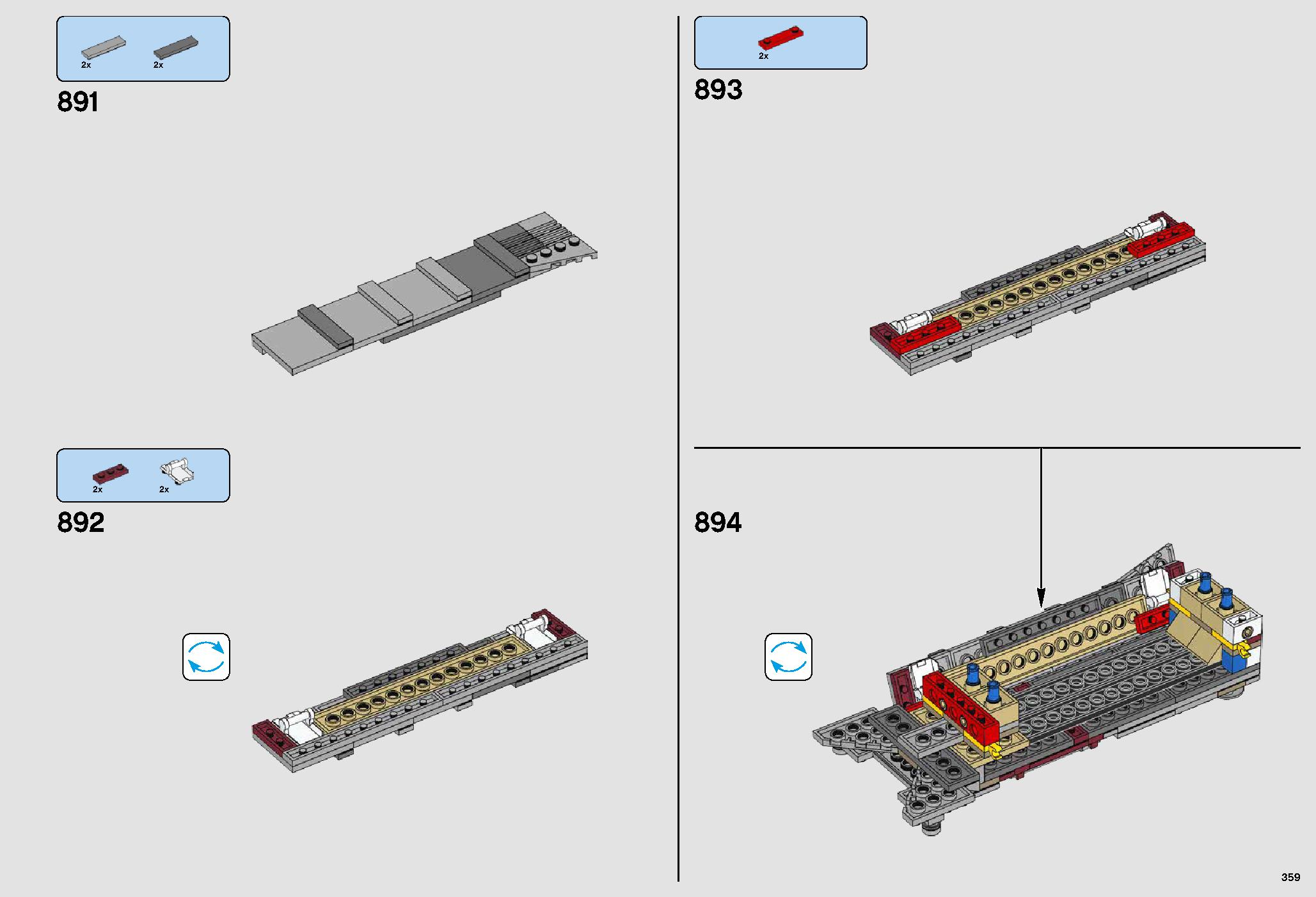 UCS Millennium Falcon 75192 LEGO information LEGO instructions 359 page