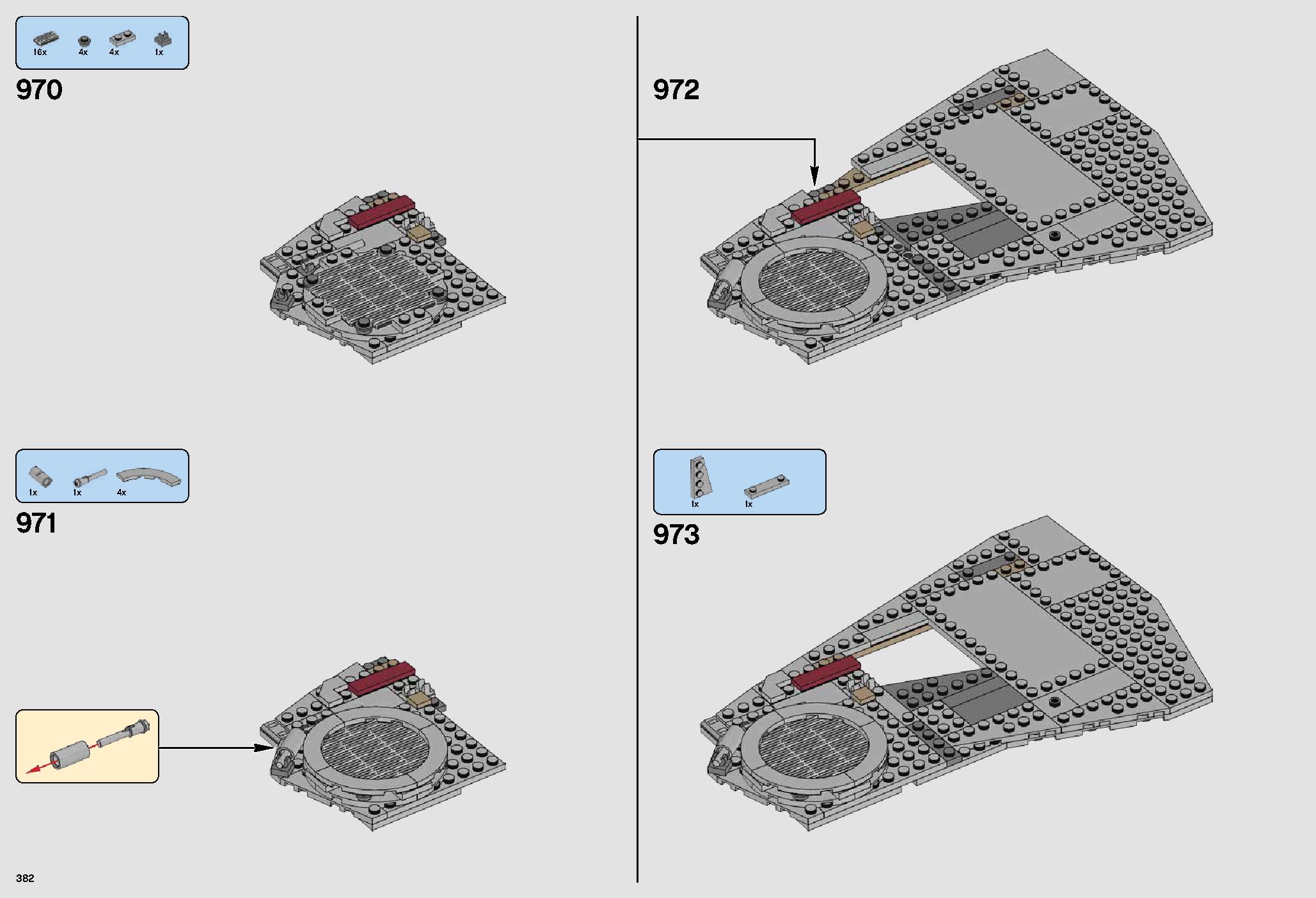 UCS Millennium Falcon 75192 LEGO information LEGO instructions 382 page