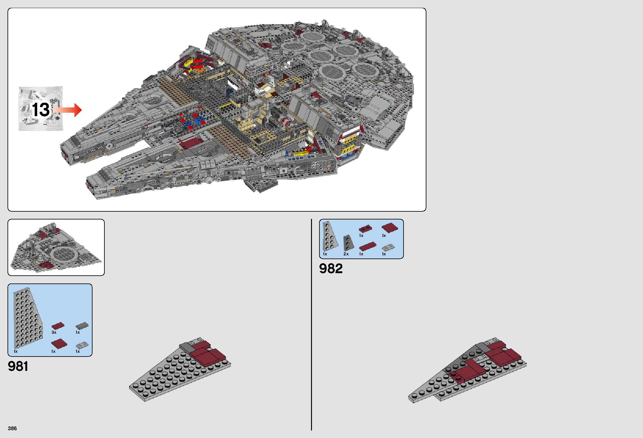 UCS Millennium Falcon 75192 LEGO information LEGO instructions 386 page