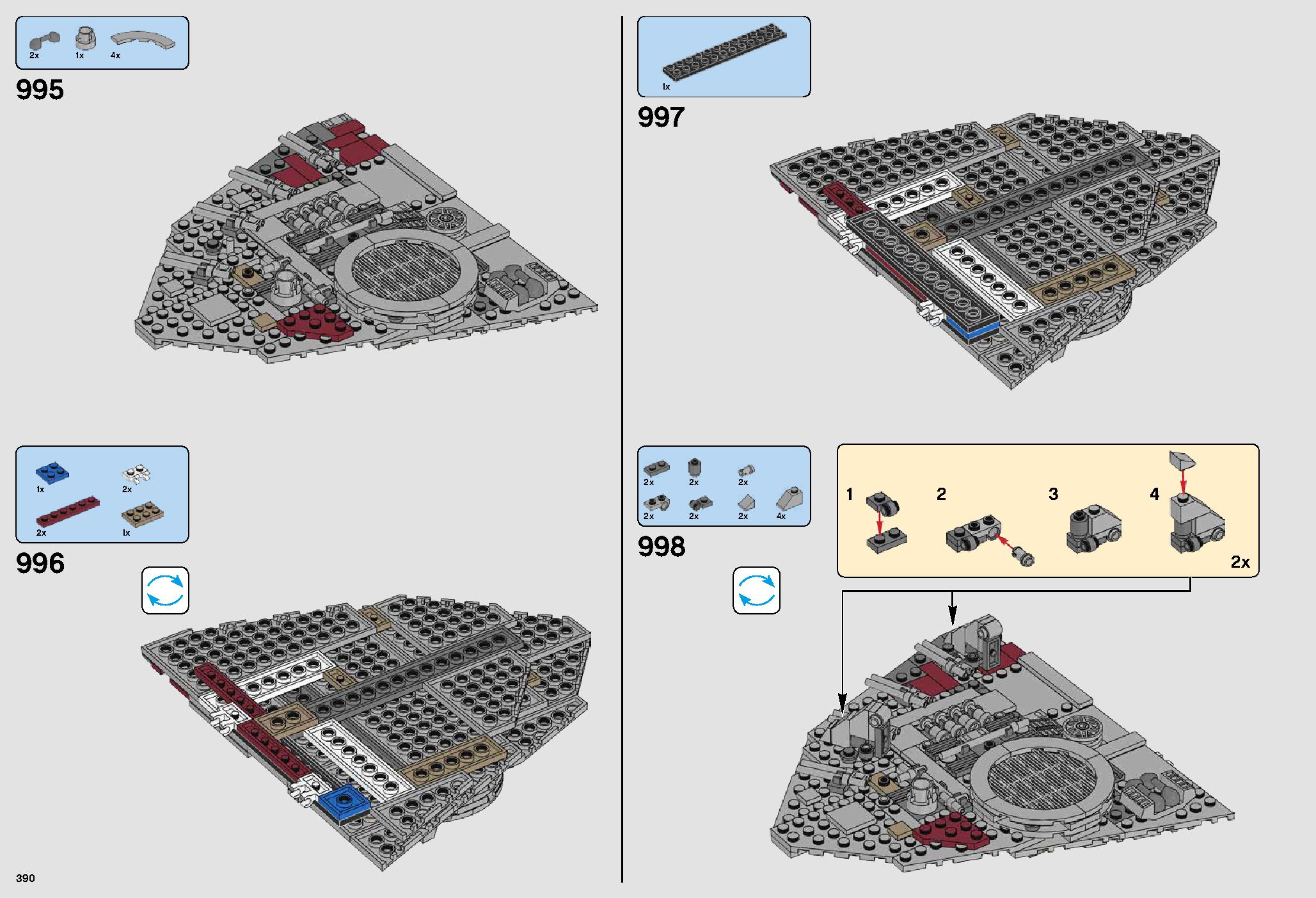ミレニアム・ファルコン™ 75192 レゴの商品情報 レゴの説明書・組立方法 390 page