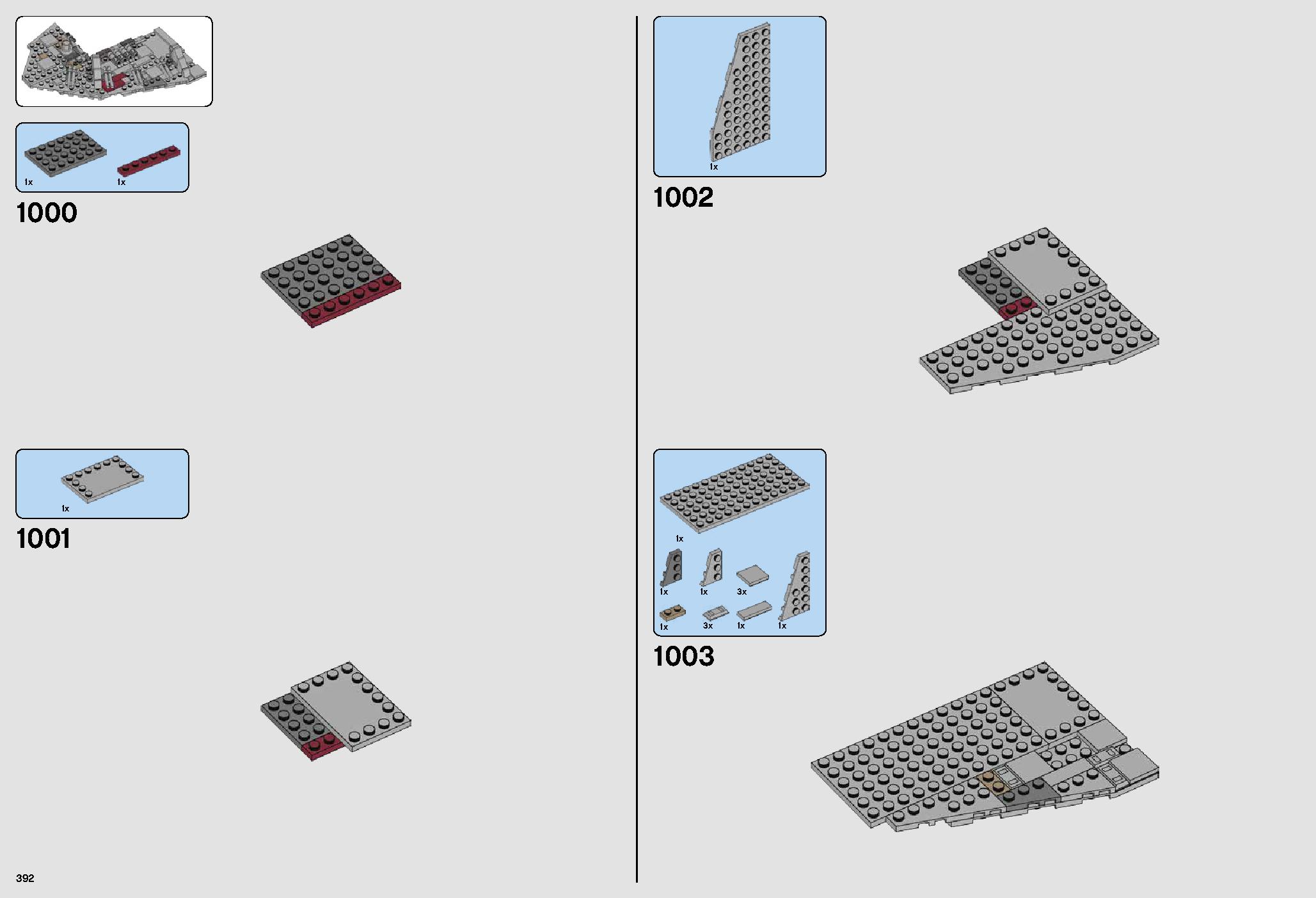 ミレニアム・ファルコン™ 75192 レゴの商品情報 レゴの説明書・組立方法 392 page