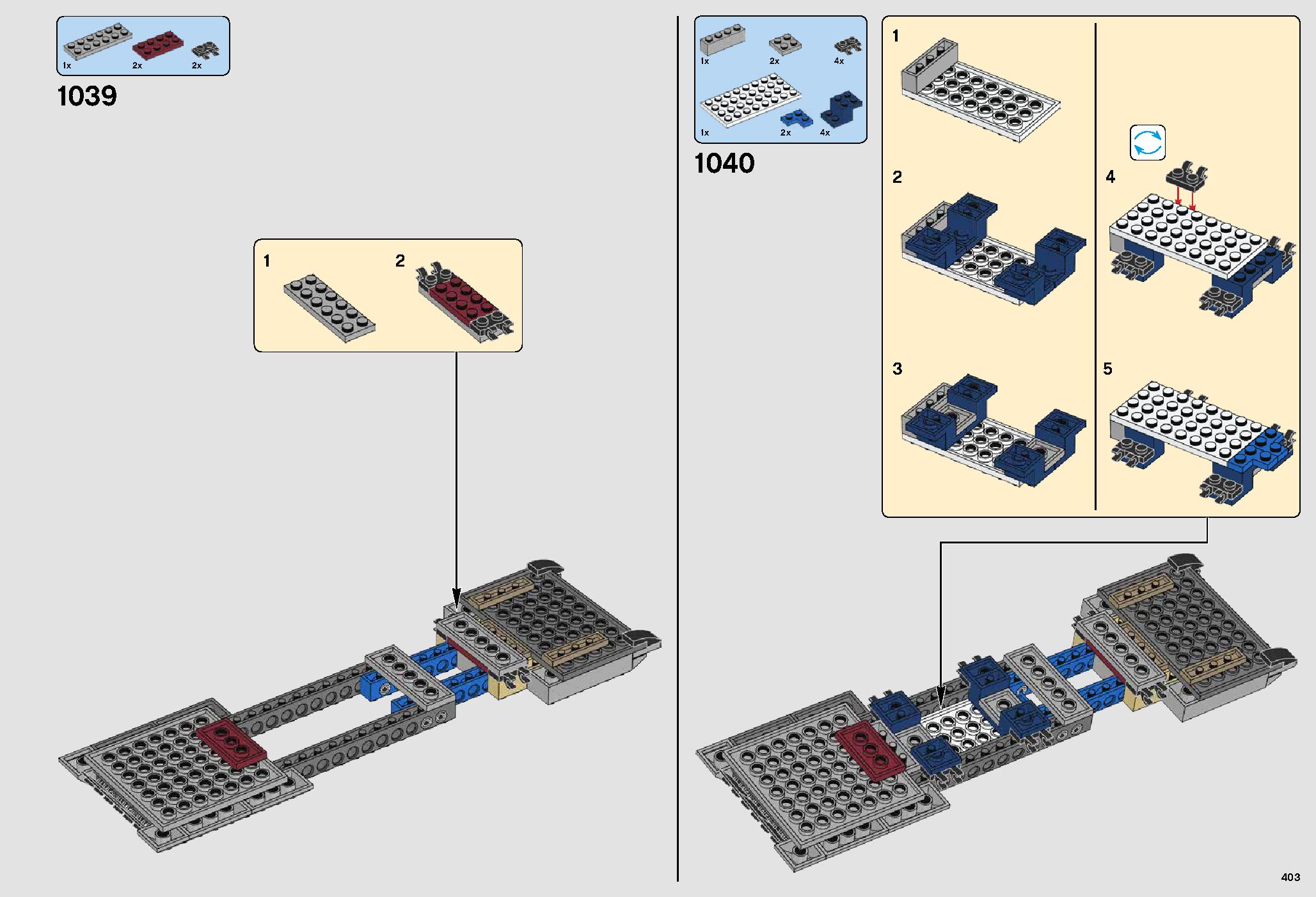 UCS Millennium Falcon 75192 LEGO information LEGO instructions 403 page