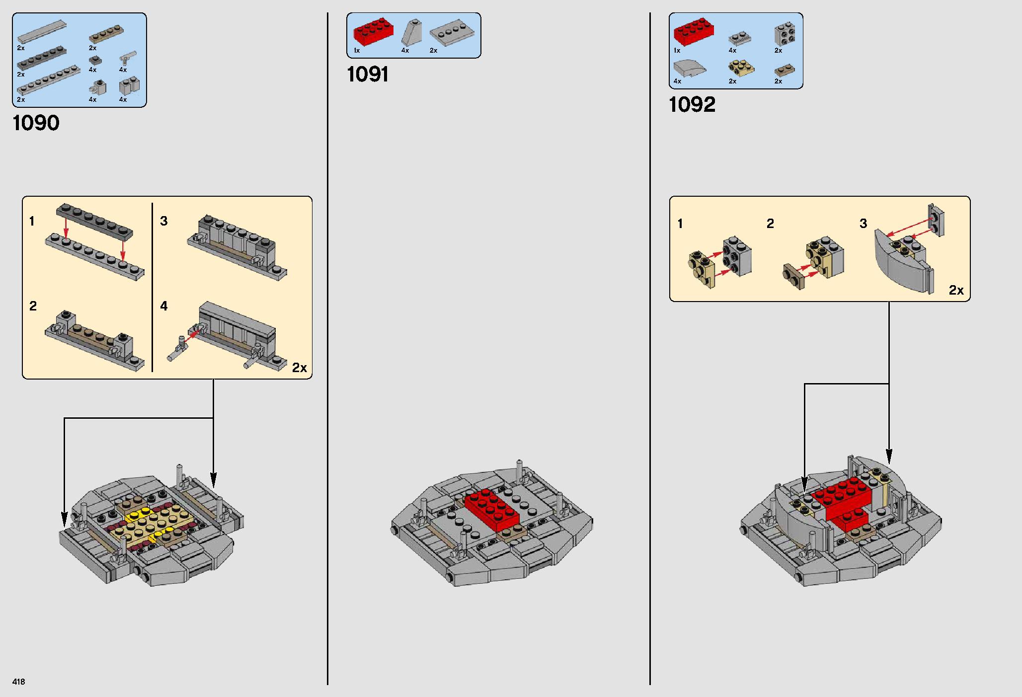 ミレニアム・ファルコン™ 75192 レゴの商品情報 レゴの説明書・組立方法 418 page