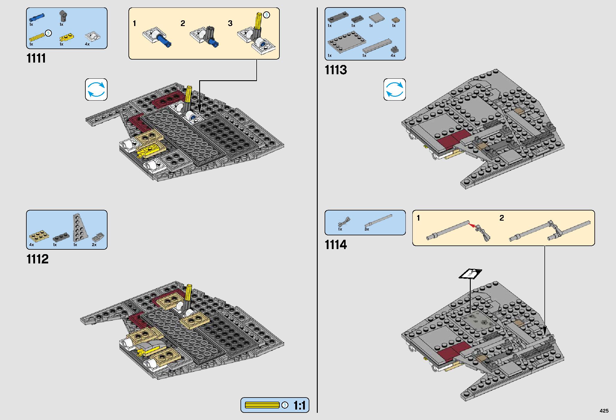 ミレニアム・ファルコン™ 75192 レゴの商品情報 レゴの説明書・組立方法 425 page