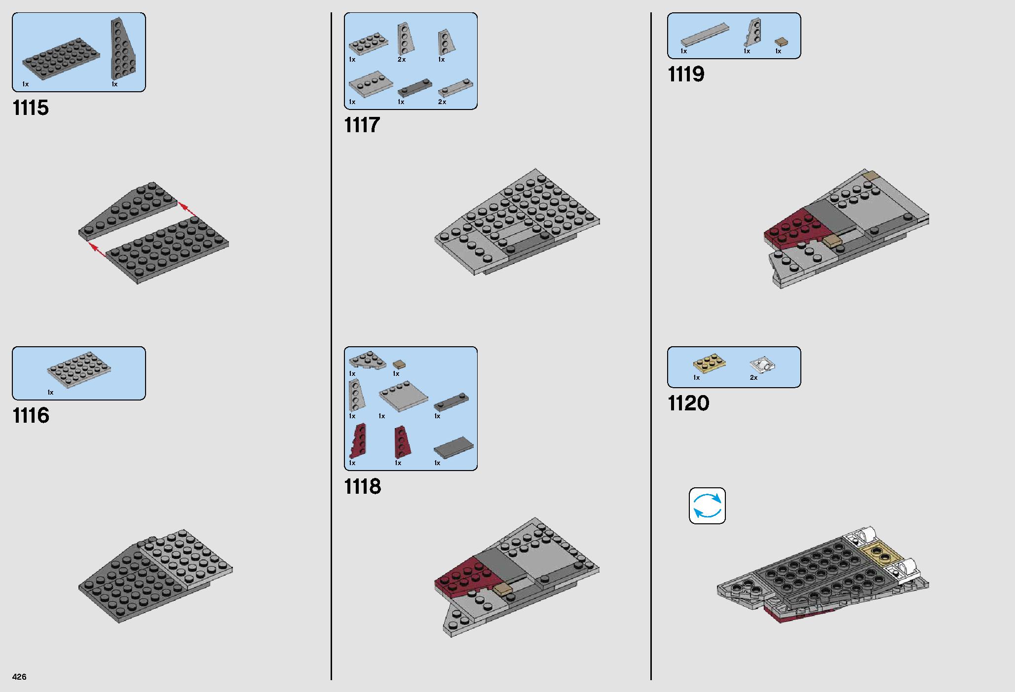 ミレニアム・ファルコン™ 75192 レゴの商品情報 レゴの説明書・組立方法 426 page