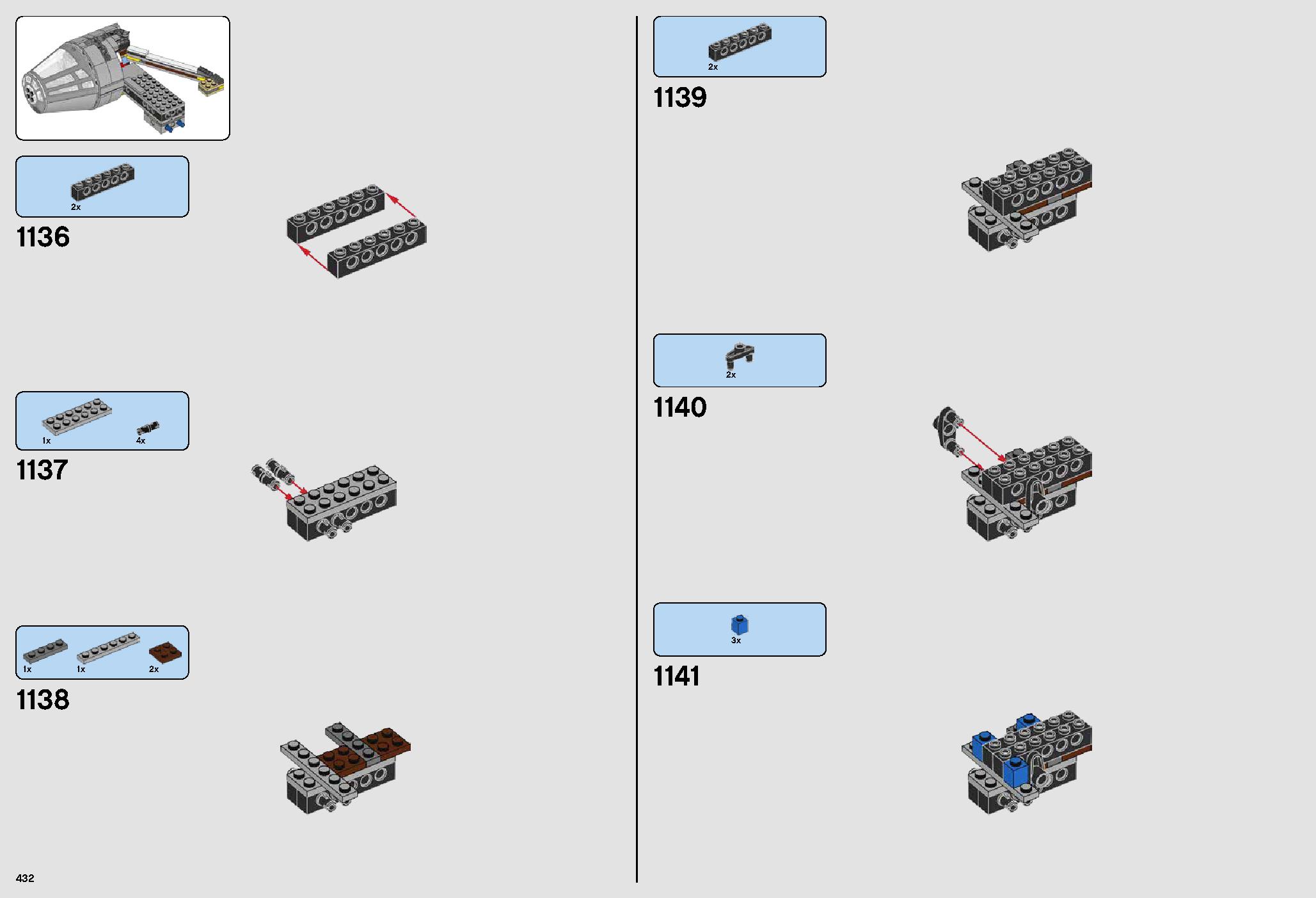 ミレニアム・ファルコン™ 75192 レゴの商品情報 レゴの説明書・組立方法 432 page