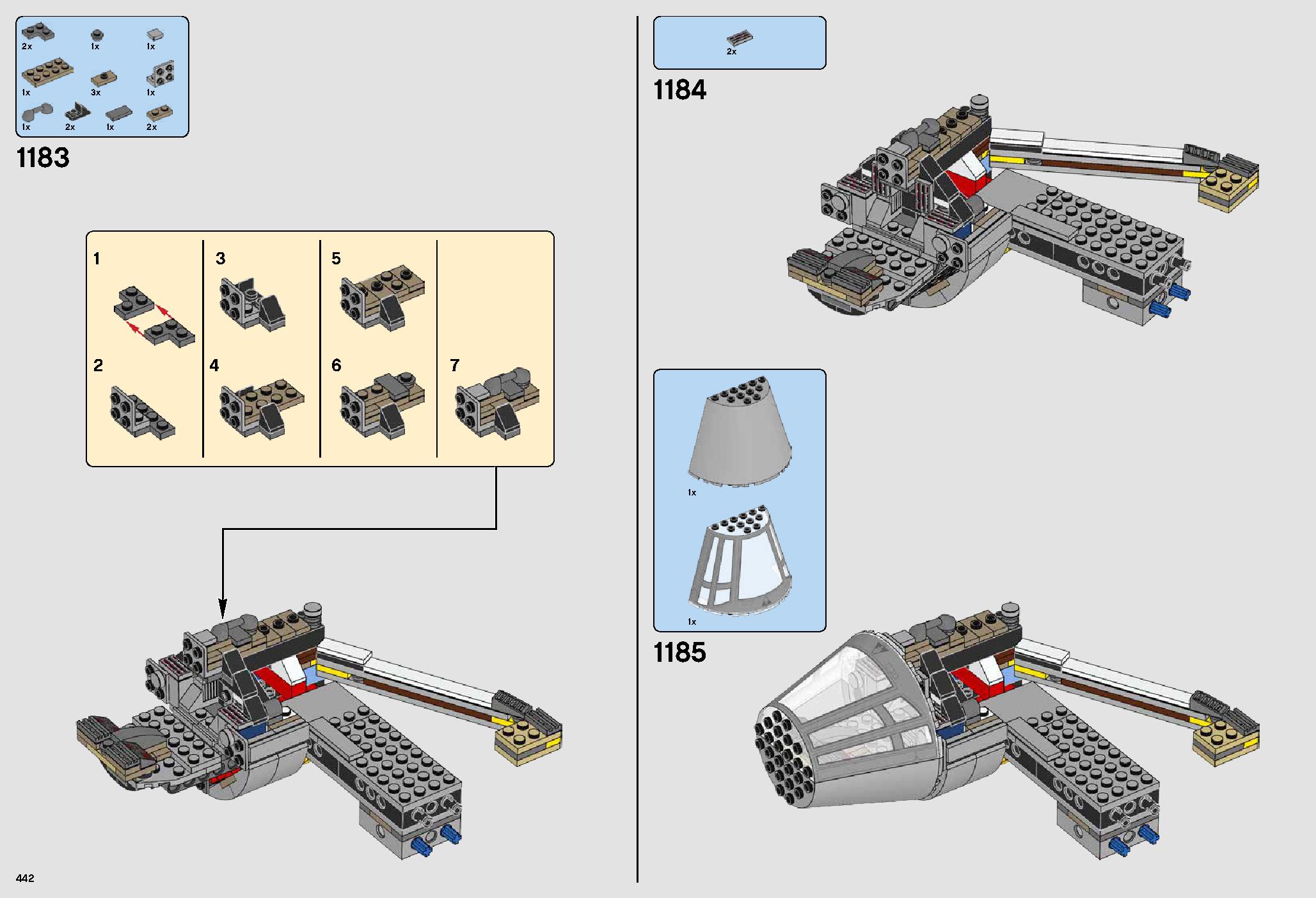ミレニアム・ファルコン™ 75192 レゴの商品情報 レゴの説明書・組立方法 442 page