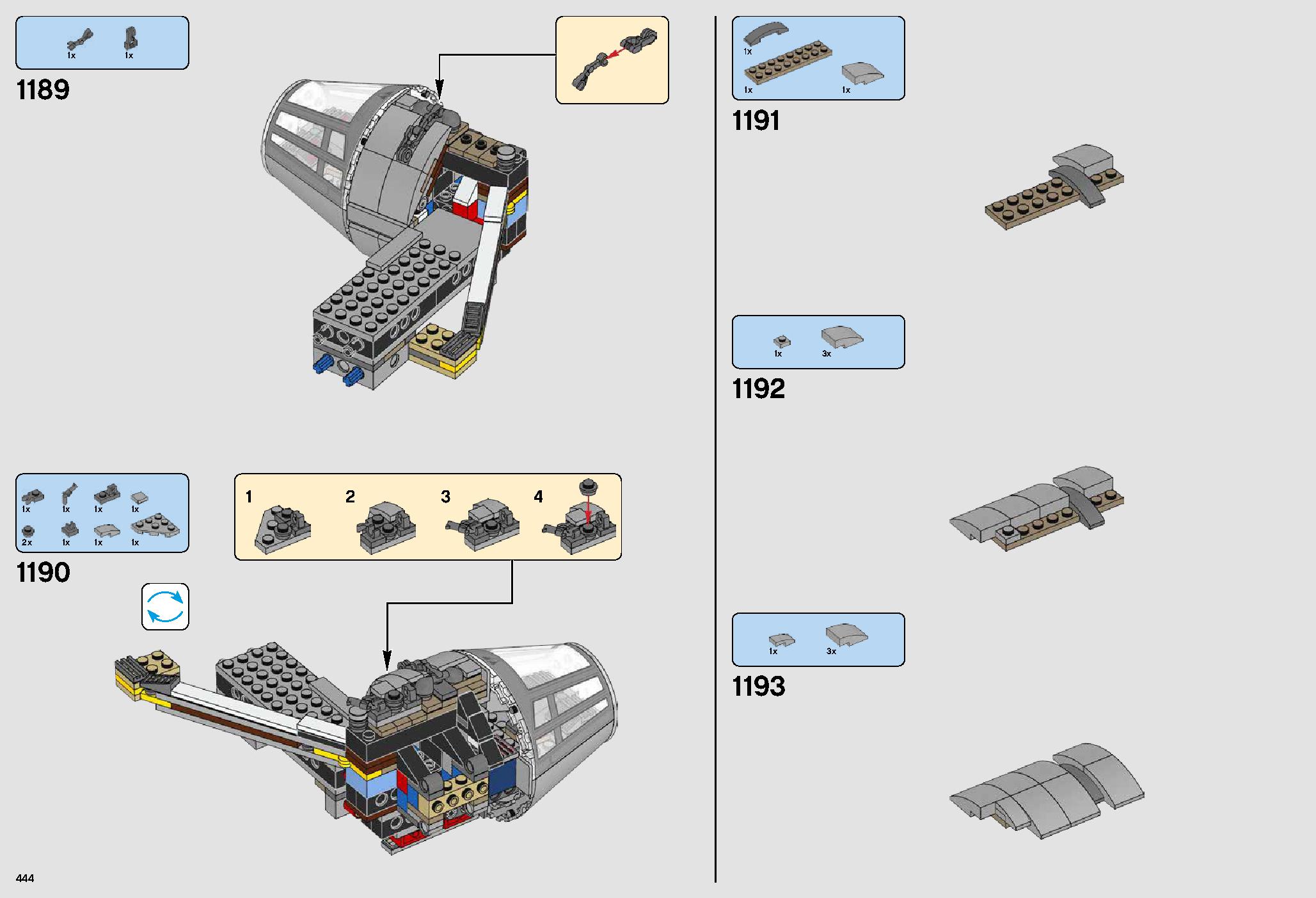ミレニアム・ファルコン™ 75192 レゴの商品情報 レゴの説明書・組立方法 444 page