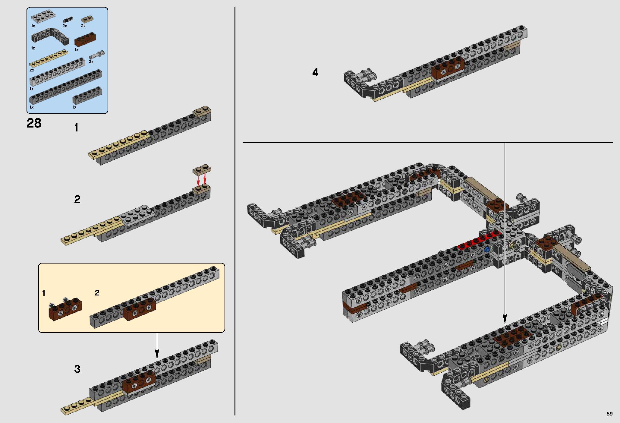 UCS Millennium Falcon 75192 LEGO information LEGO instructions 59 page