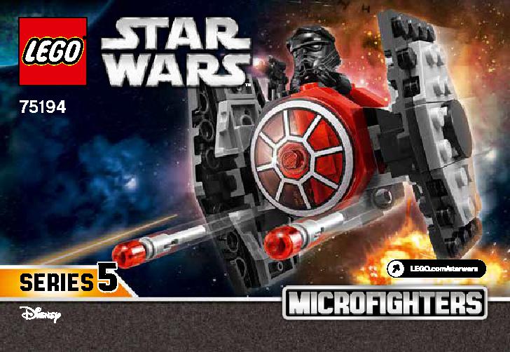 First Order TIE Fighter Microfighter 75194 LEGO information LEGO instructions 1 page