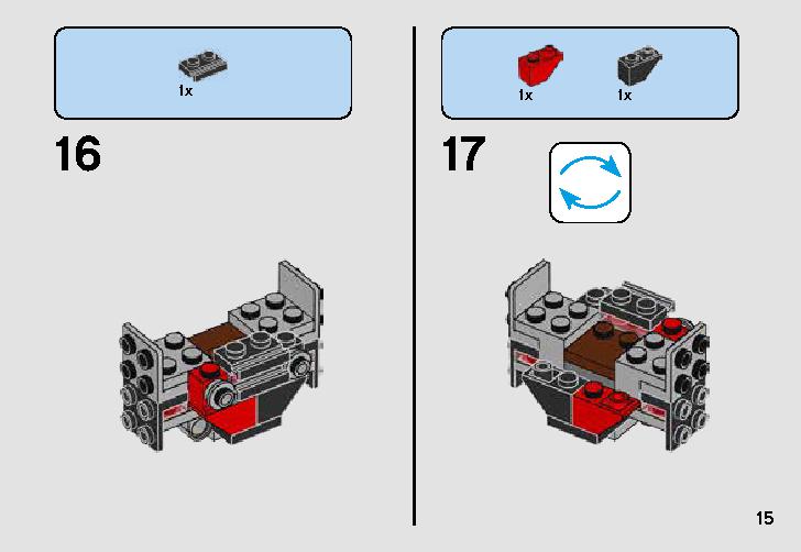First Order TIE Fighter Microfighter 75194 LEGO information LEGO instructions 15 page