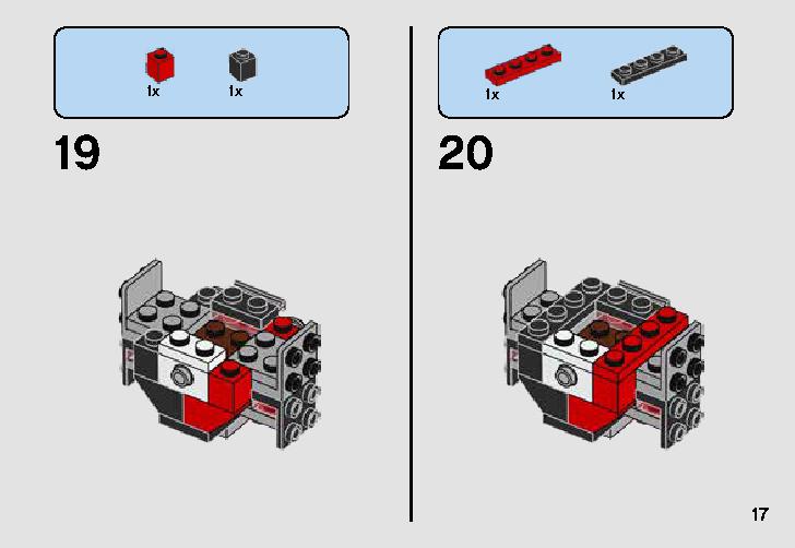 First Order TIE Fighter Microfighter 75194 LEGO information LEGO instructions 17 page
