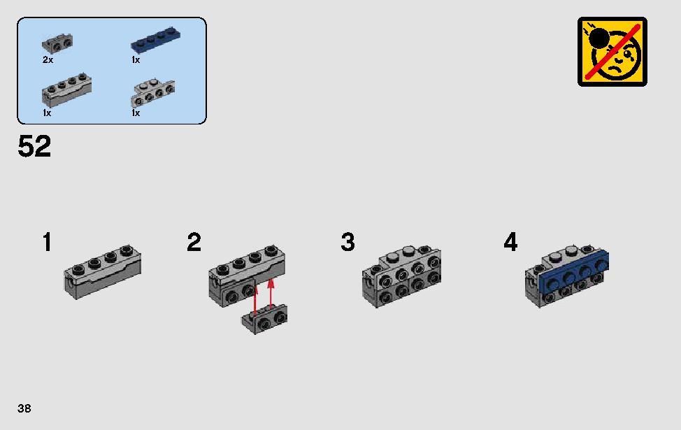 グリーヴァス将軍のコンバット･スピーダー 75199 レゴの商品情報 レゴの説明書・組立方法 38 page