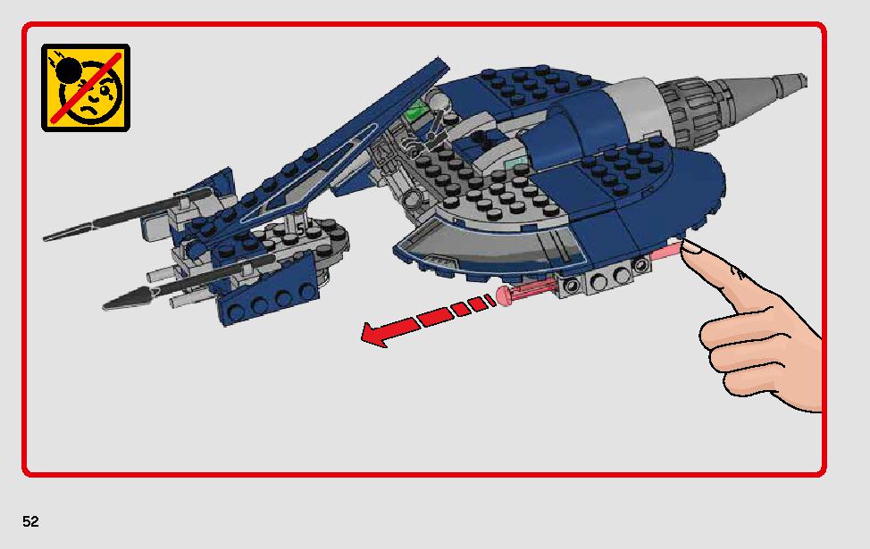 General Grievous' Combat Speeder 75199 LEGO information LEGO instructions 52 page